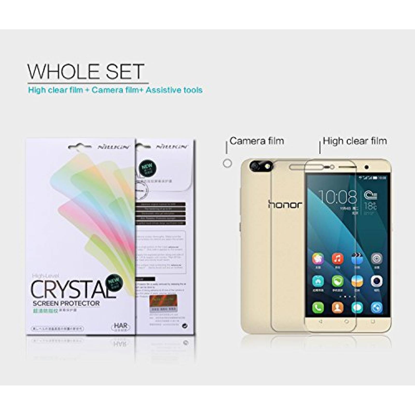 Funda Nillkin HUAWEI Honor 4X Super Clear Anti-fingerpri ng - Clear