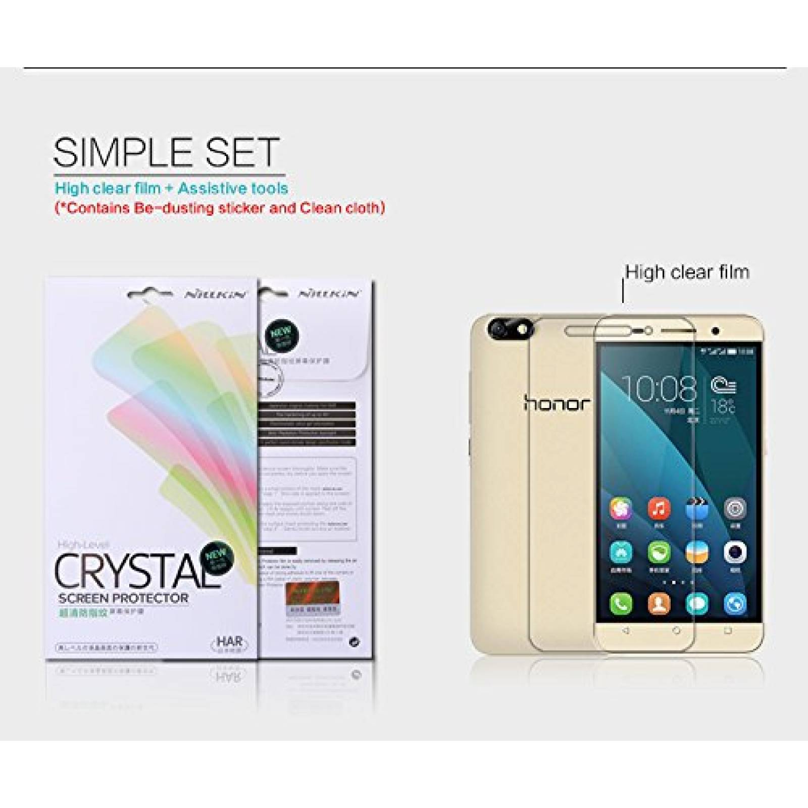 Funda Nillkin HUAWEI Honor 4X Super Clear Anti-fingerpri ng - Clear