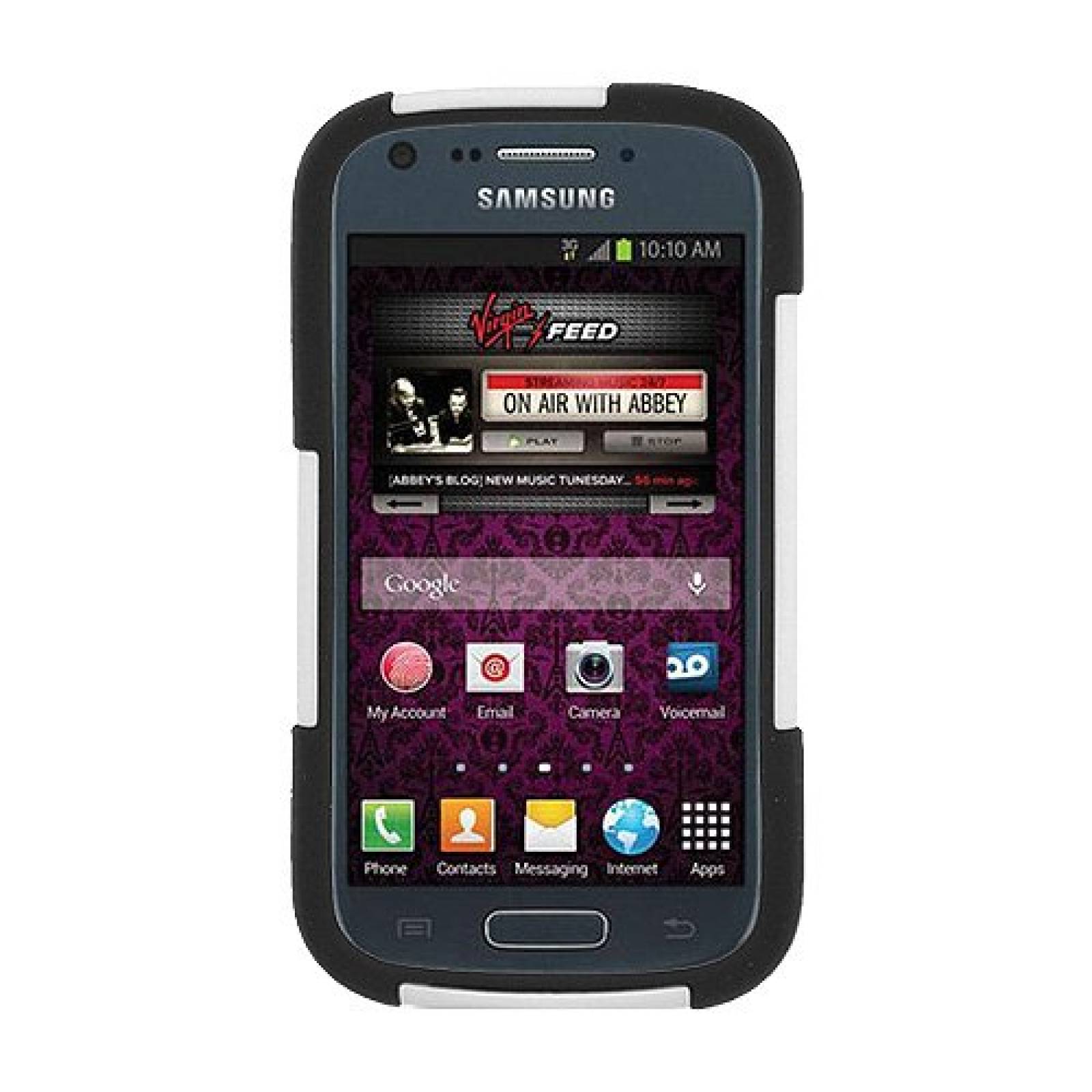 Funda Amzer AMZ96178 Double Layer Hybrid Case Cover with lack/White