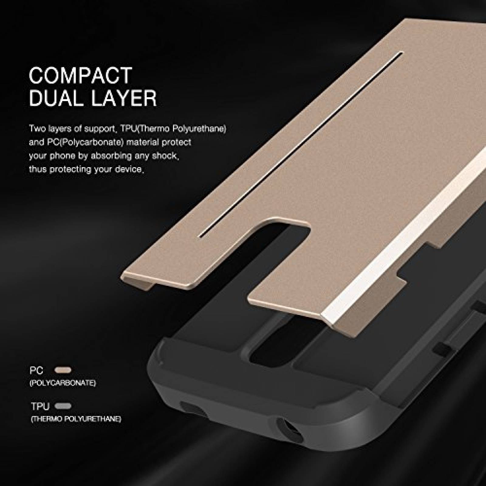 Funda Obliq Skyline Pro Carcasa para Galaxy S5 con Escud oble Capa)