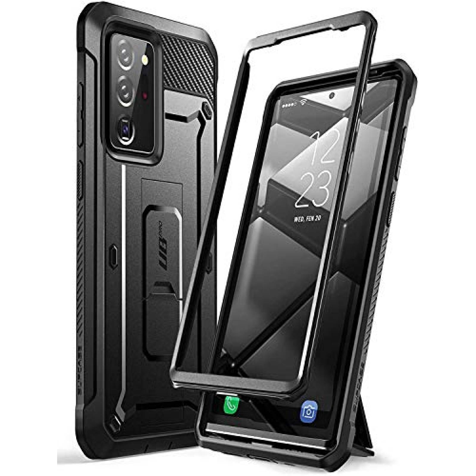 Funda SUPCASE Funda Samsung Galaxy Note 20 Ultra [Unicorn Beetle Pro] Resistente y función Atril Carcasa sin Protector de Pantalla Integrado Case-Negro