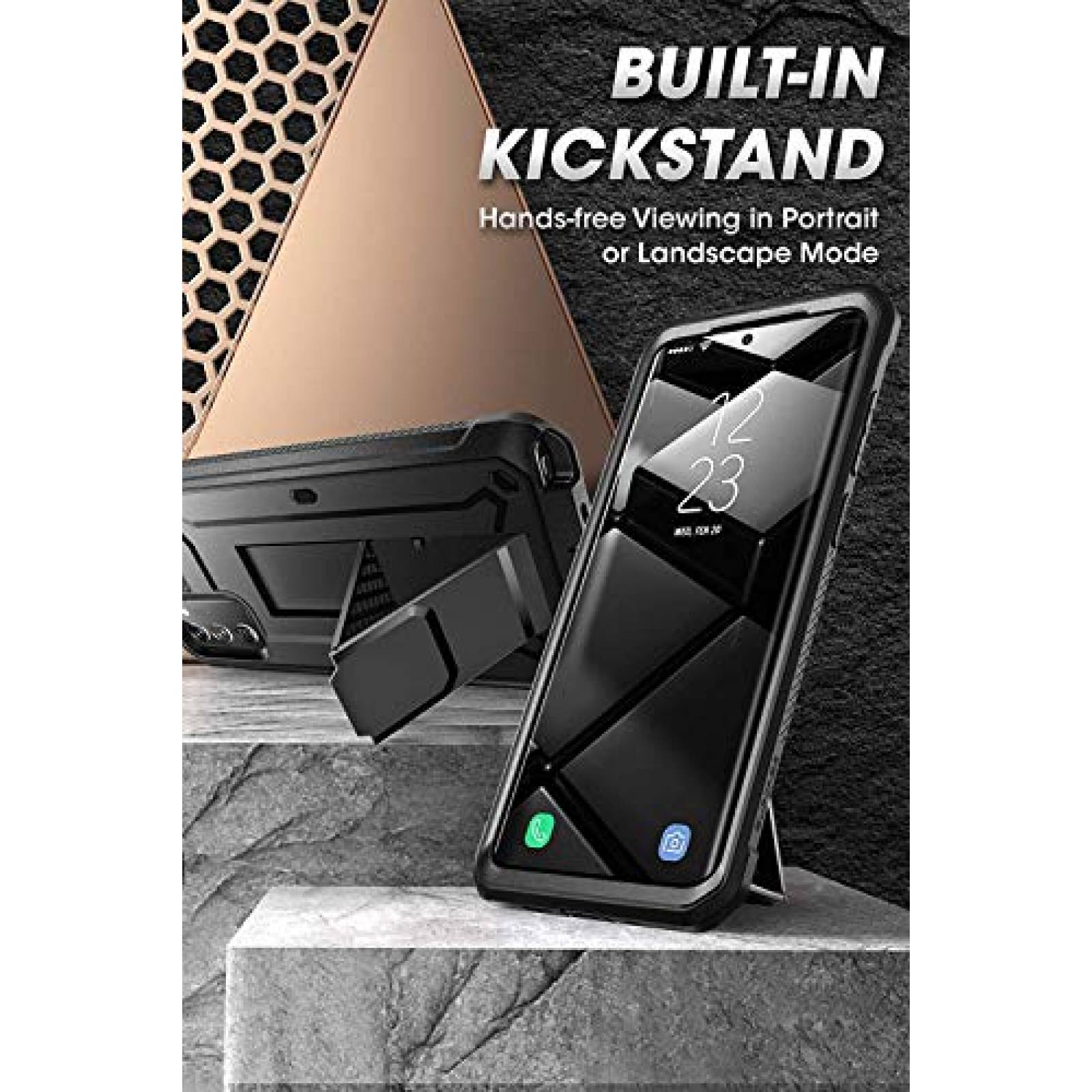Funda SUPCASE Funda Samsung Galaxy Note 20 Ultra [Unicorn Beetle Pro] Resistente y función Atril Carcasa sin Protector de Pantalla Integrado Case-Negro