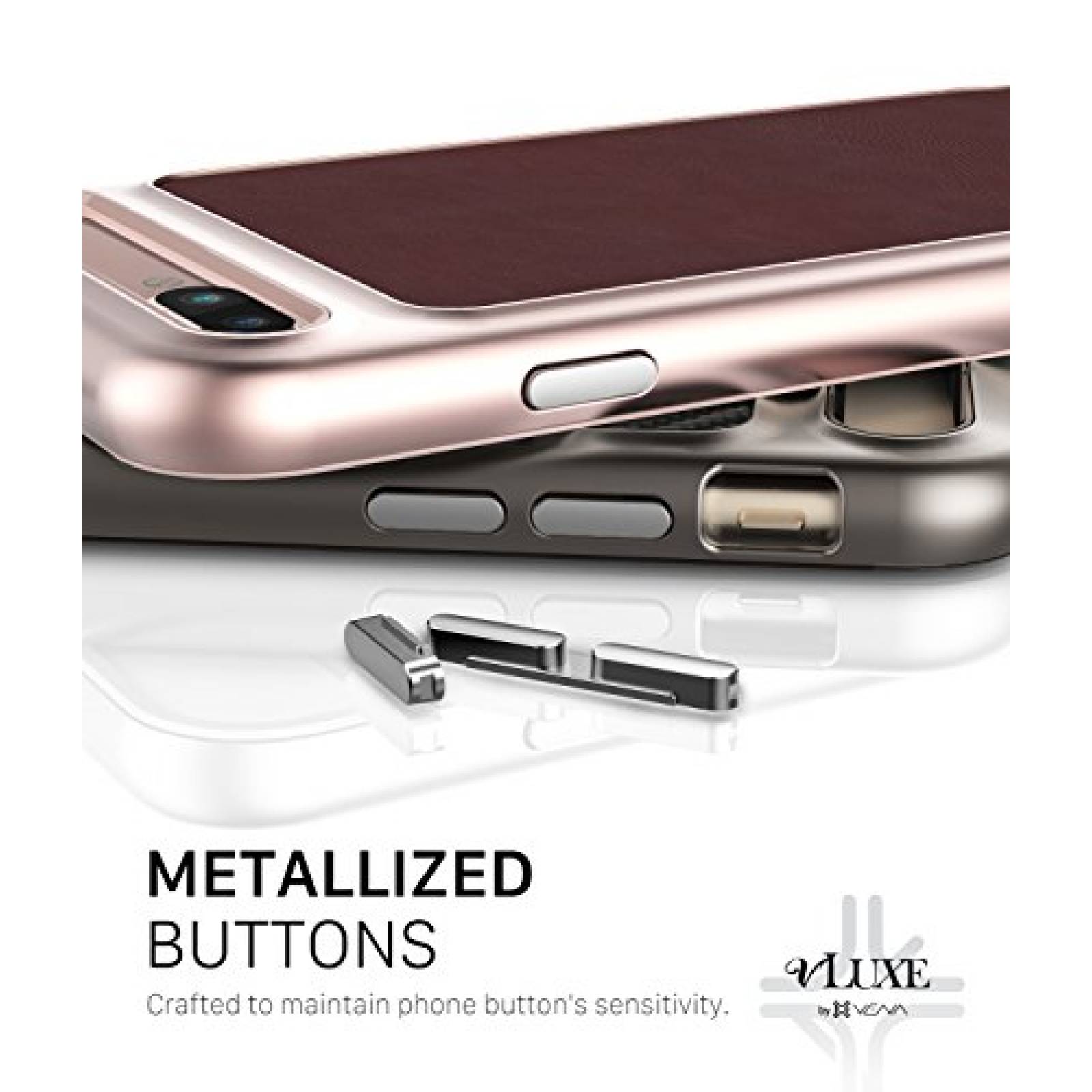 Funda VENA VLuxe - Funda Doble para iPhone 7 Plus (5.5") /Rose Gold