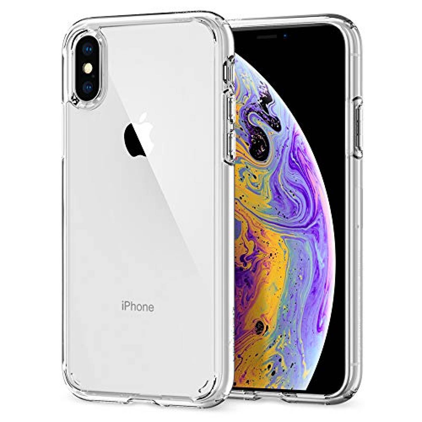 Funda iPhone X funda, iPhone 10 funda, Spigen Ultra Hybr stal Clear