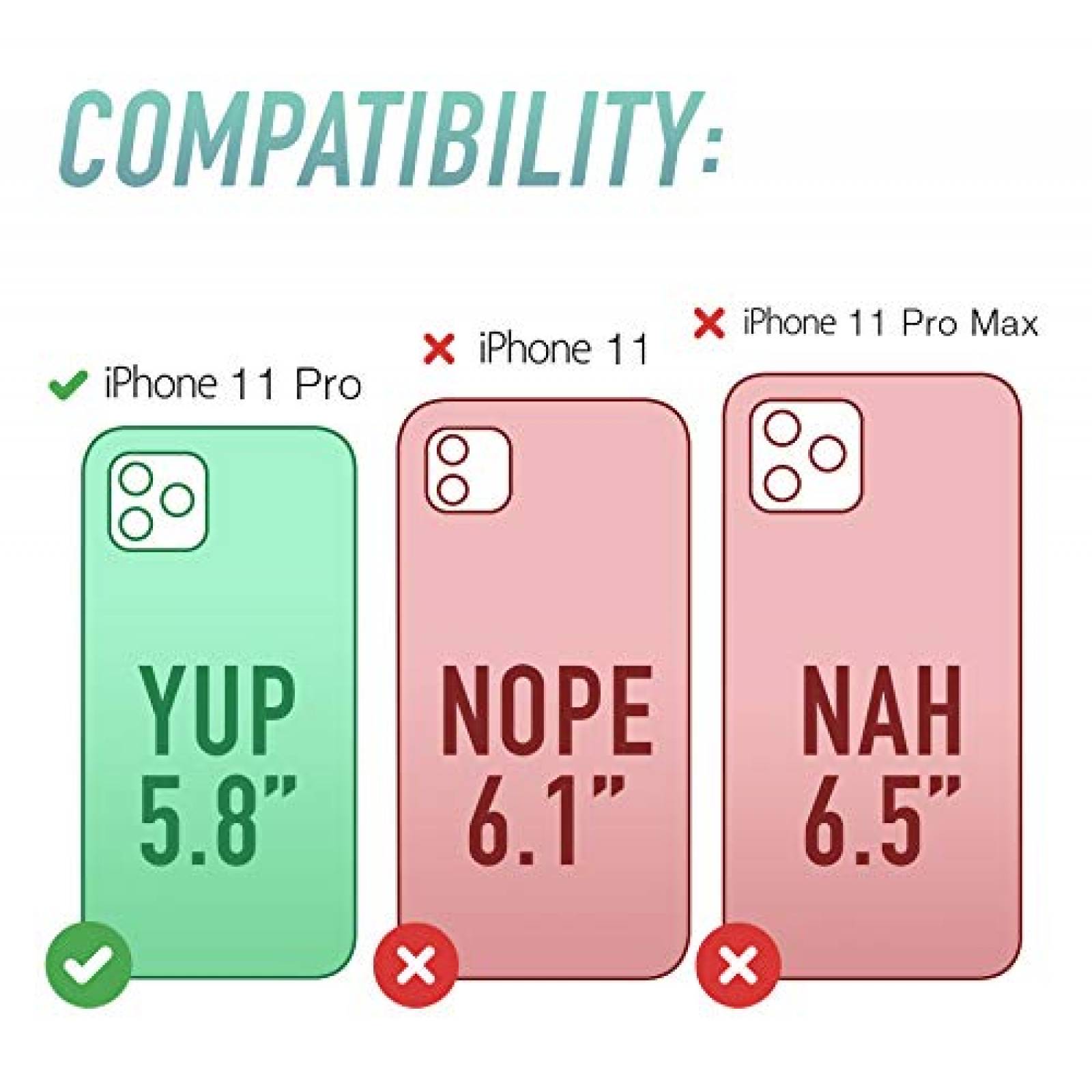 Funda Smartish Funda Tipo Cartera para iPhone 11 Pro  Mo Tie Affair