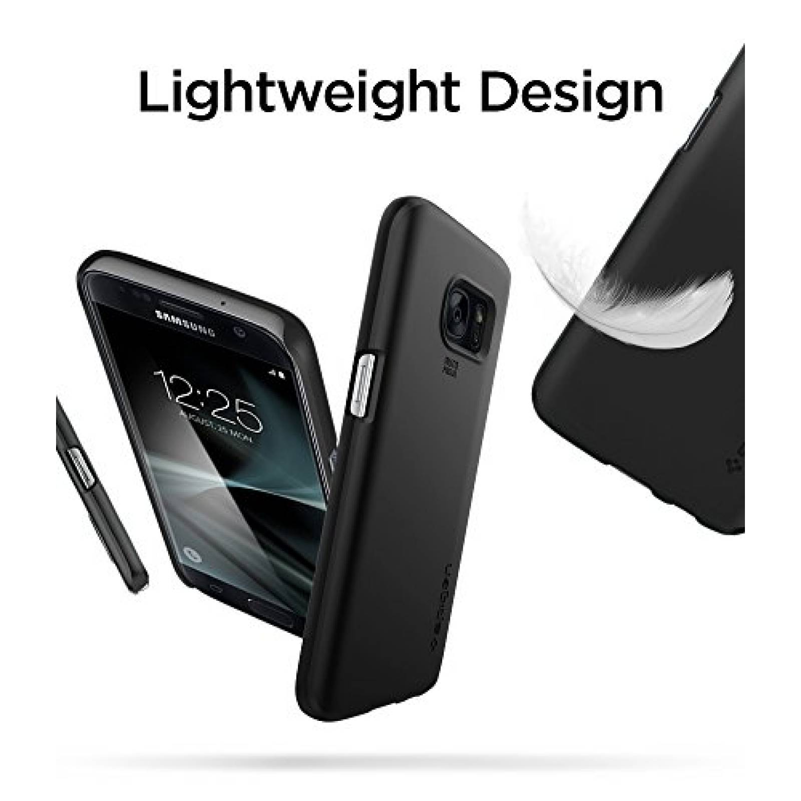 Funda Spigen Thin Fit Galaxy S7 Funda con SF con Revesti olor Negro