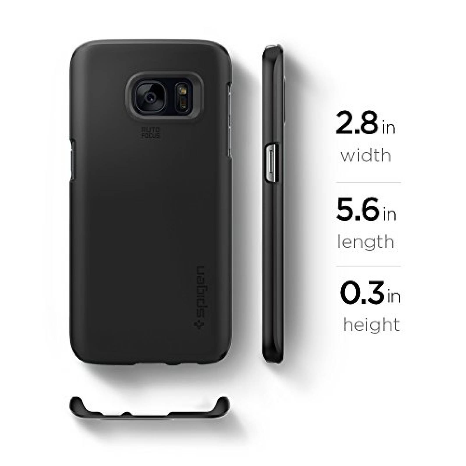 Funda Spigen Thin Fit Galaxy S7 Funda con SF con Revesti olor Negro