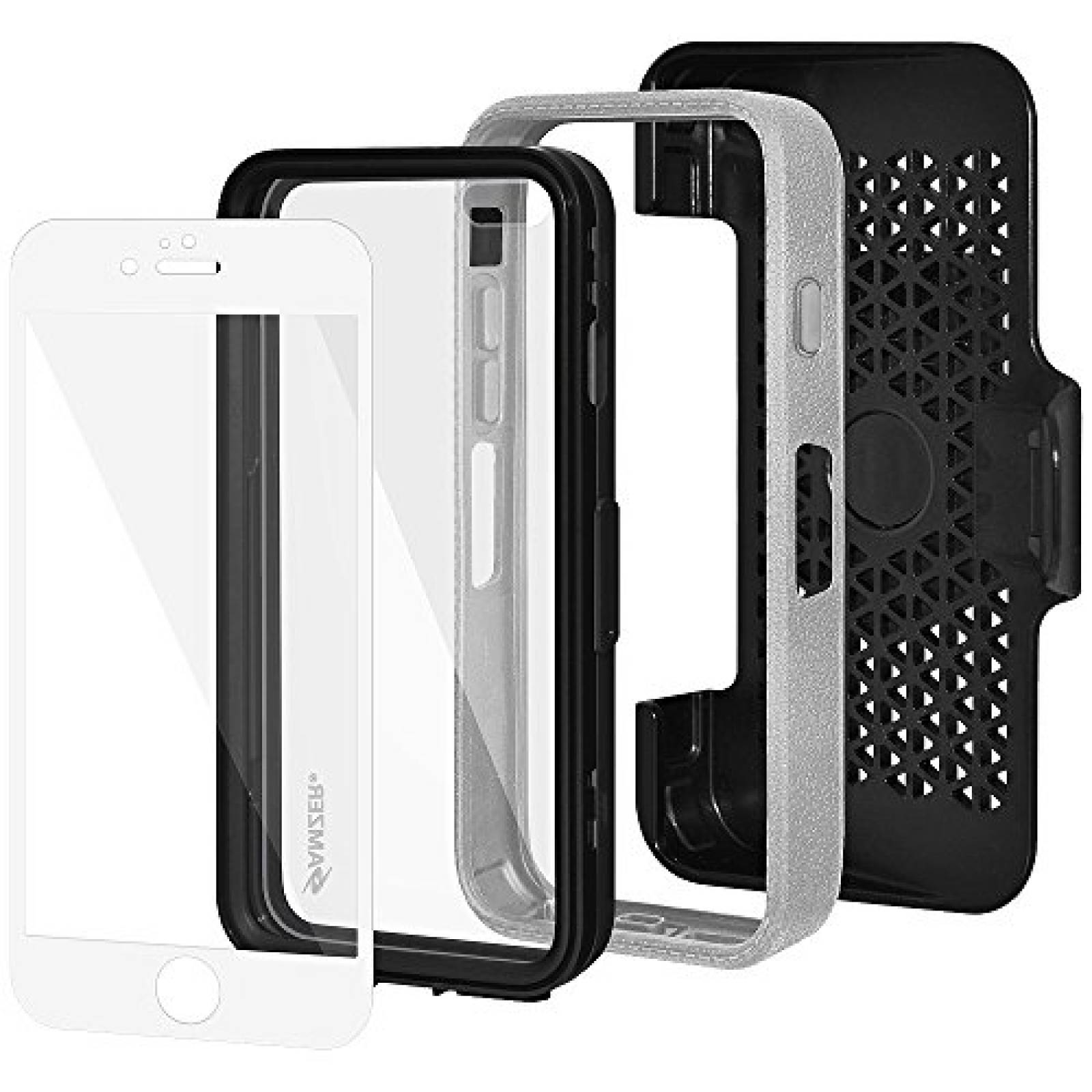 Funda Amzer Crusta Estuche resistente para iPhone 6/6S c  o dorado)