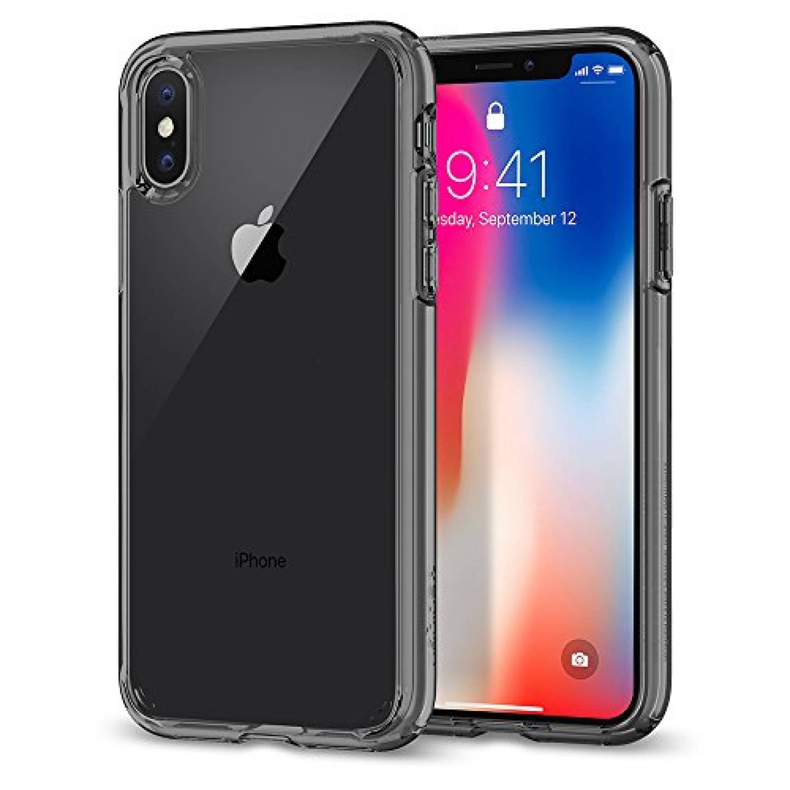 Funda Funda iPhone Xs, Funda iPhone X, Spigen Ultra Hybr ce Crystal