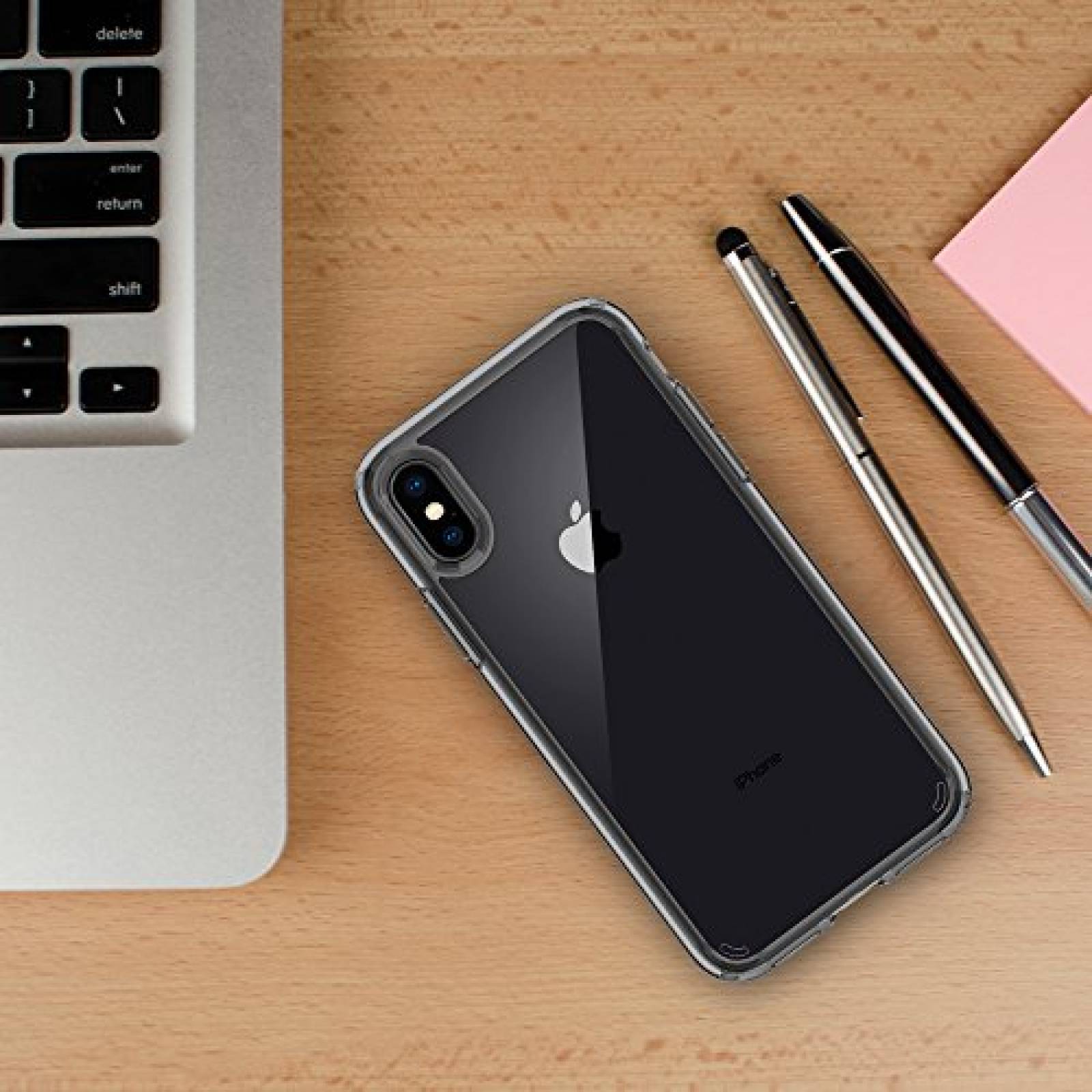 Funda Funda iPhone Xs, Funda iPhone X, Spigen Ultra Hybr ce Crystal