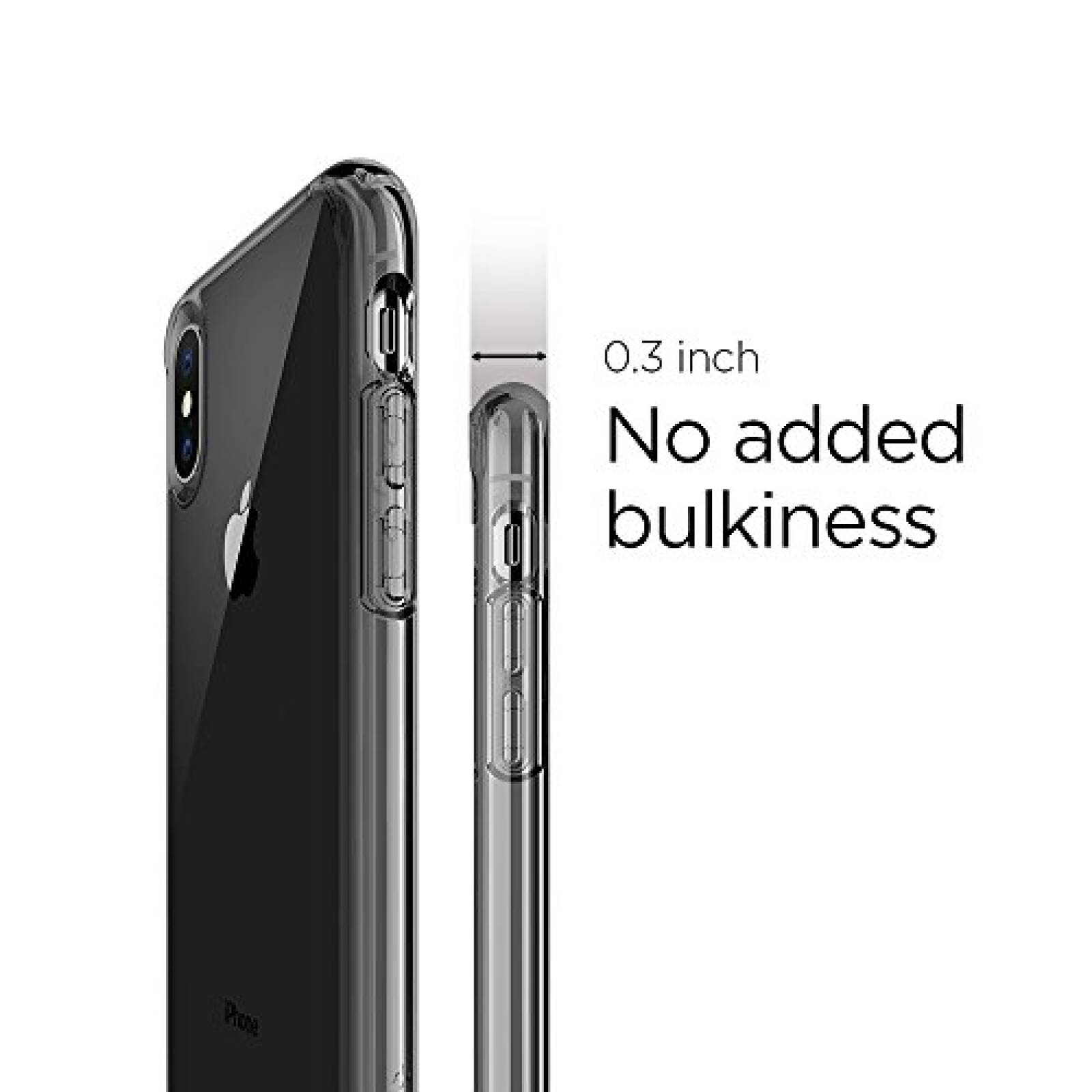 Funda Funda iPhone Xs, Funda iPhone X, Spigen Ultra Hybr ce Crystal