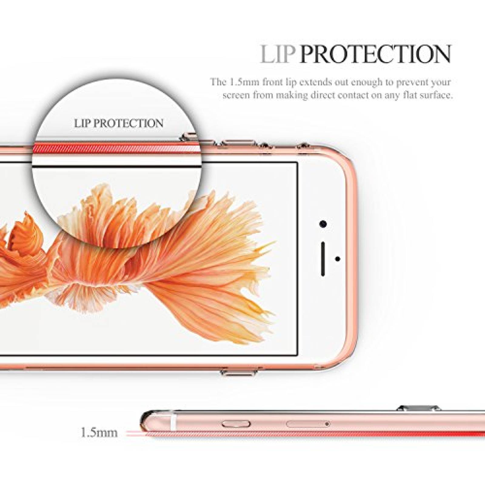 Funda Obliq Estuche para iPhone 6S Plus con Soporte de M , Oro Rosa