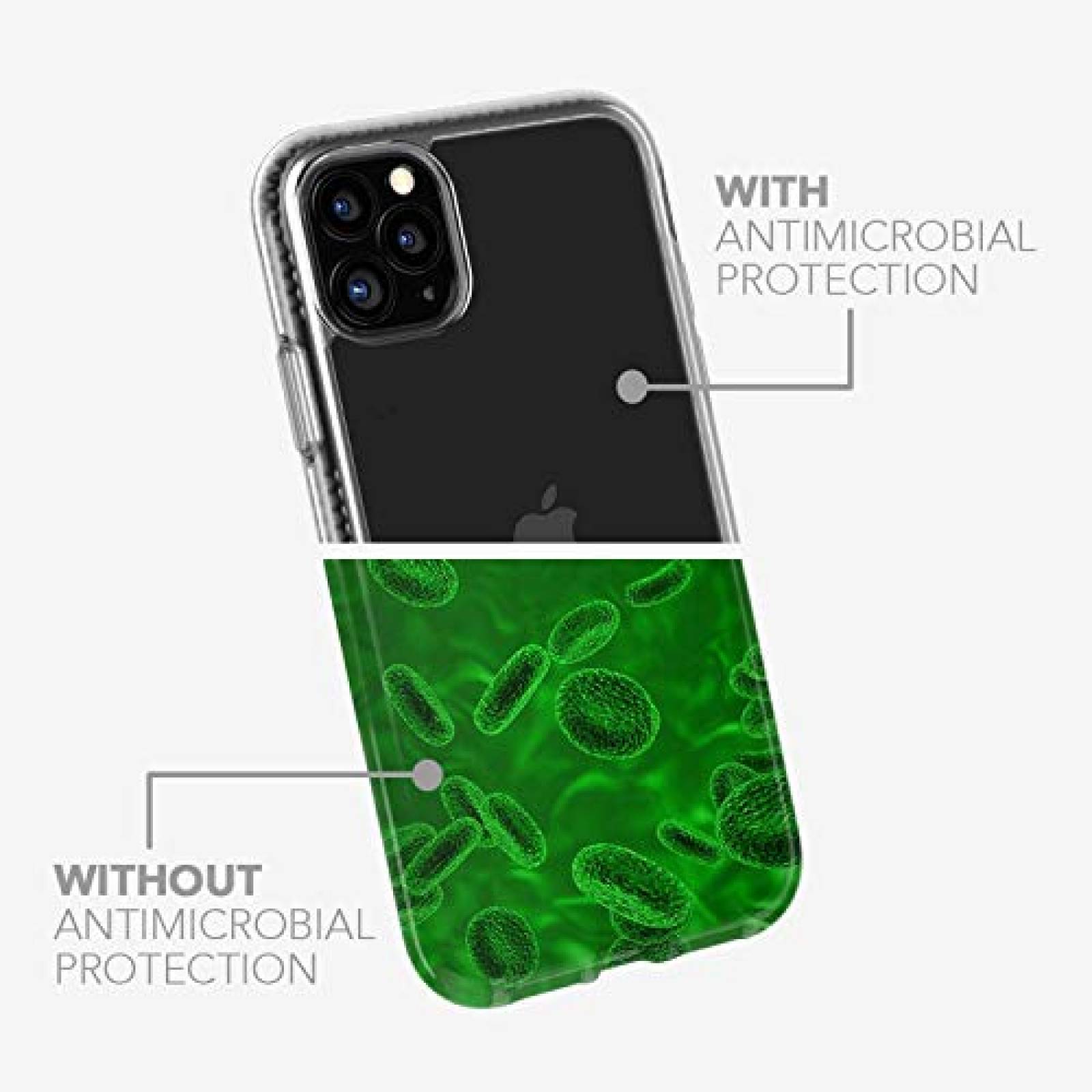 Funda tech21 Pure Clear - Carcasa para iPhone 11 Pro, hi ansparente