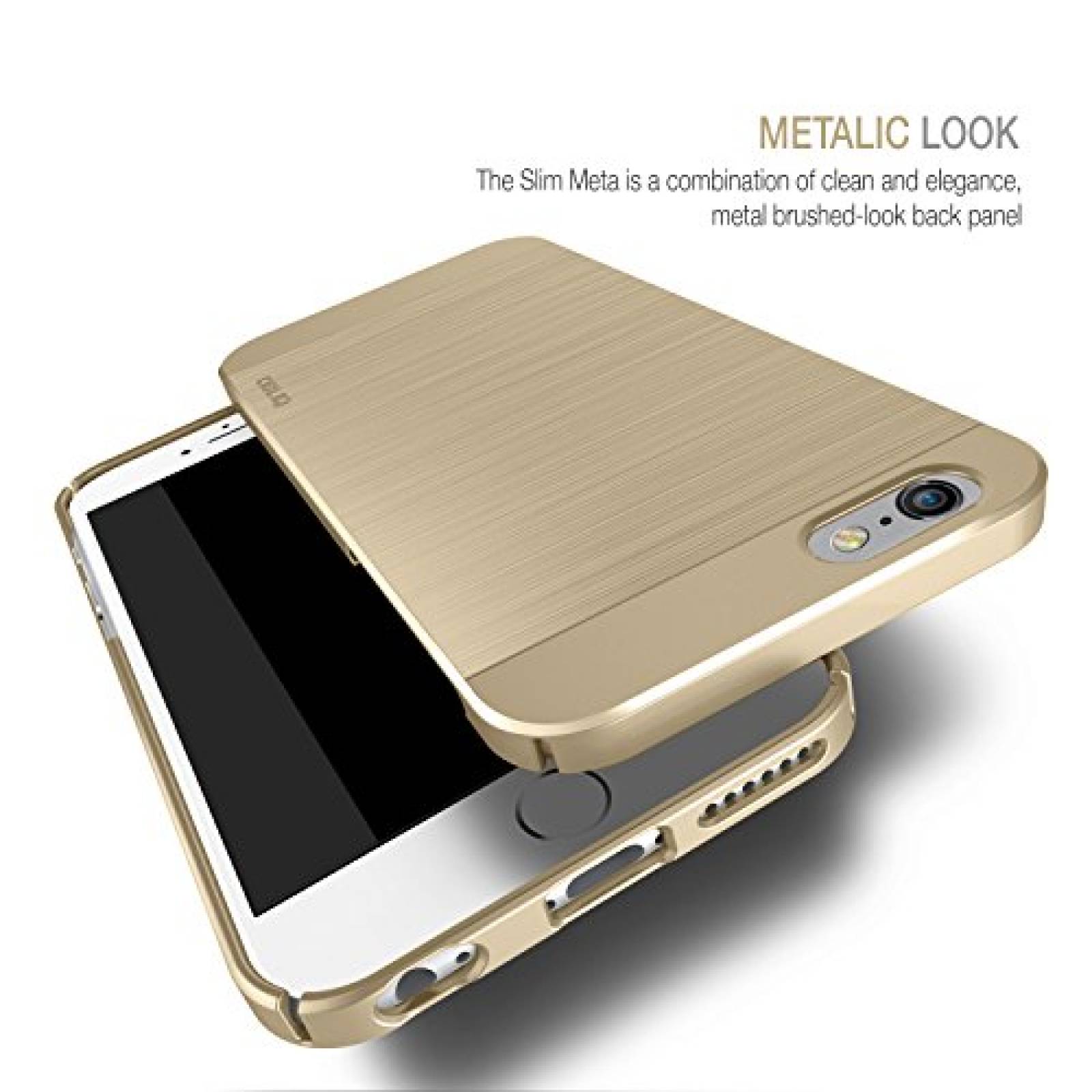 Funda Obliq iPhone 6S Case, [Slim Meta][Champagne Gold]  e 6 (2014)