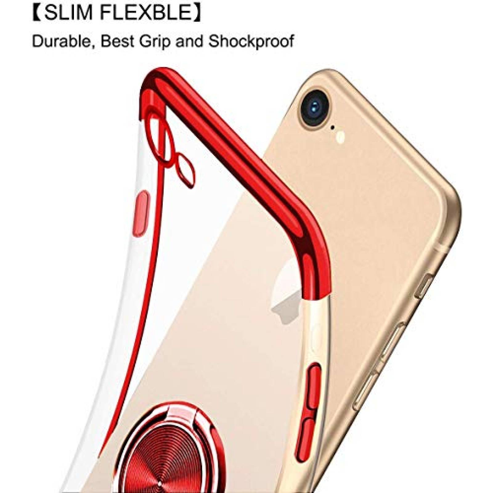 Funda Emoly diseñado para iPhone 7/iPhone 8 Funda 4.7 Sl 7/8 - Rojo