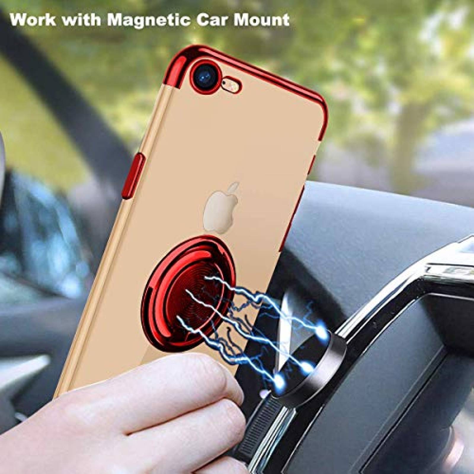 Funda Emoly diseñado para iPhone 7/iPhone 8 Funda 4.7 Sl 7/8 - Rojo