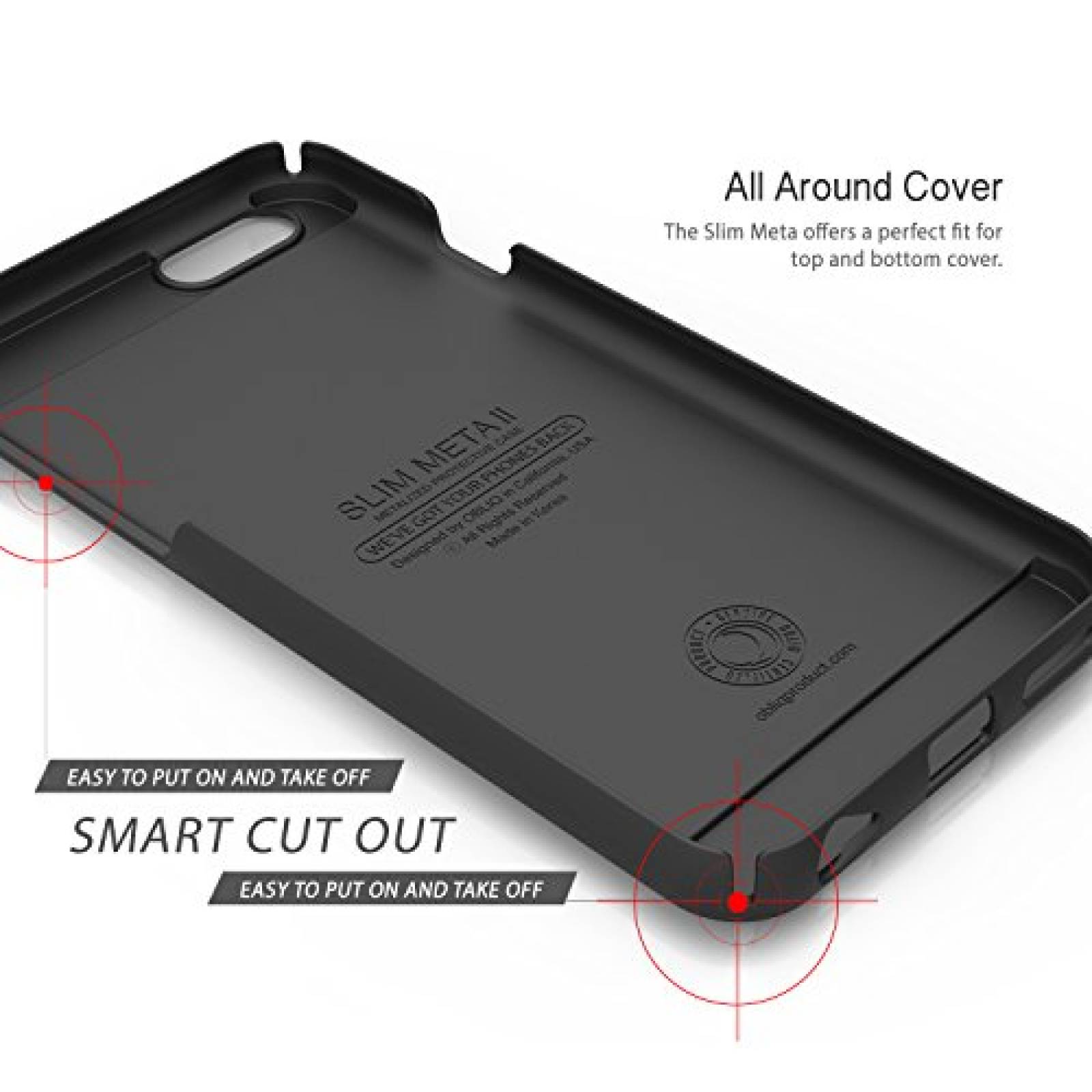 Funda iPhone 6S Plus Case, OBLIQ [Slim Meta II][Metallic lus (2014)