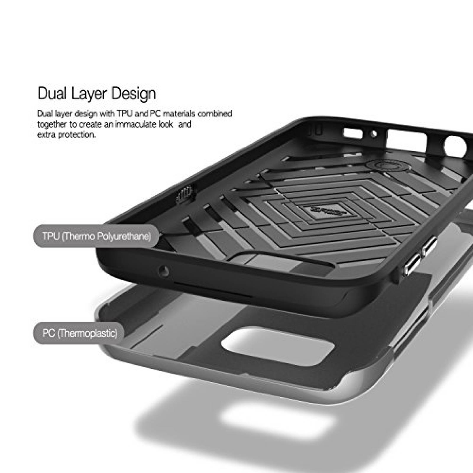 Funda Obliq Slim Meta Funda para Galaxy S7 , delgado, pr o satinado