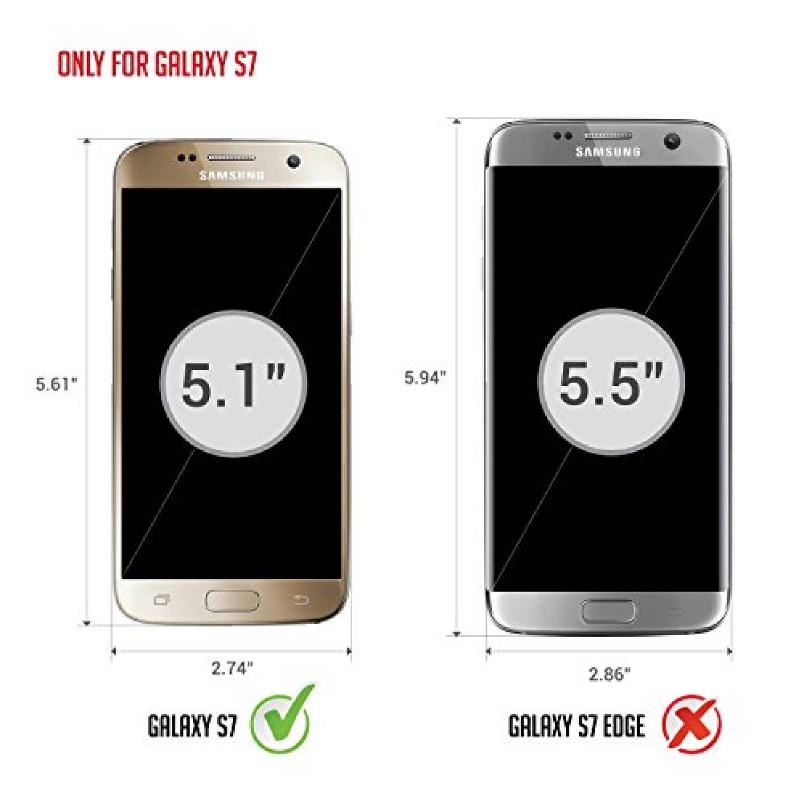 Funda Obliq Slim Meta Funda para Galaxy S7 , delgado, pr o satinado