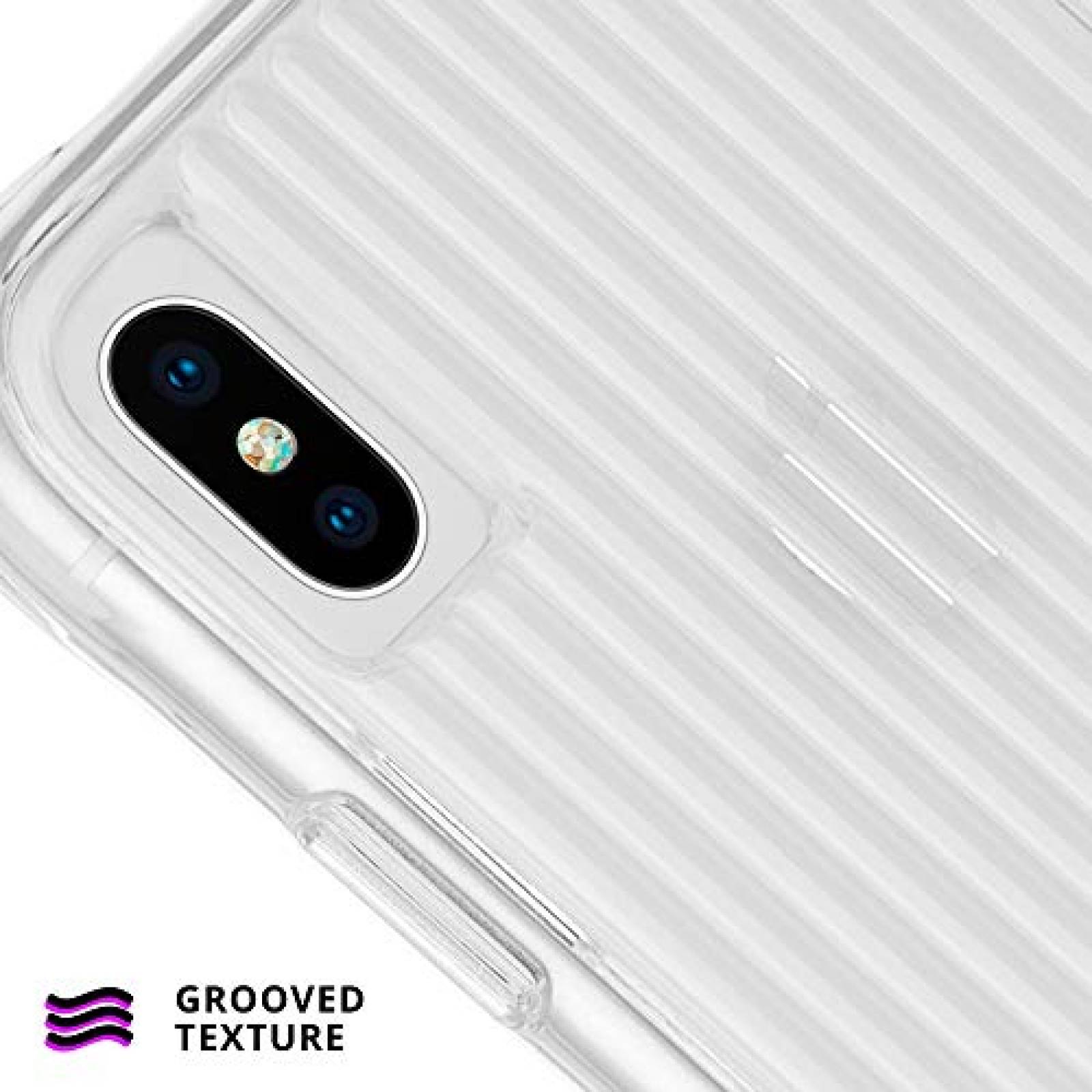 Funda Case-Mate - iPhone XS MAX Clear Case - Tough Groov oove Clear