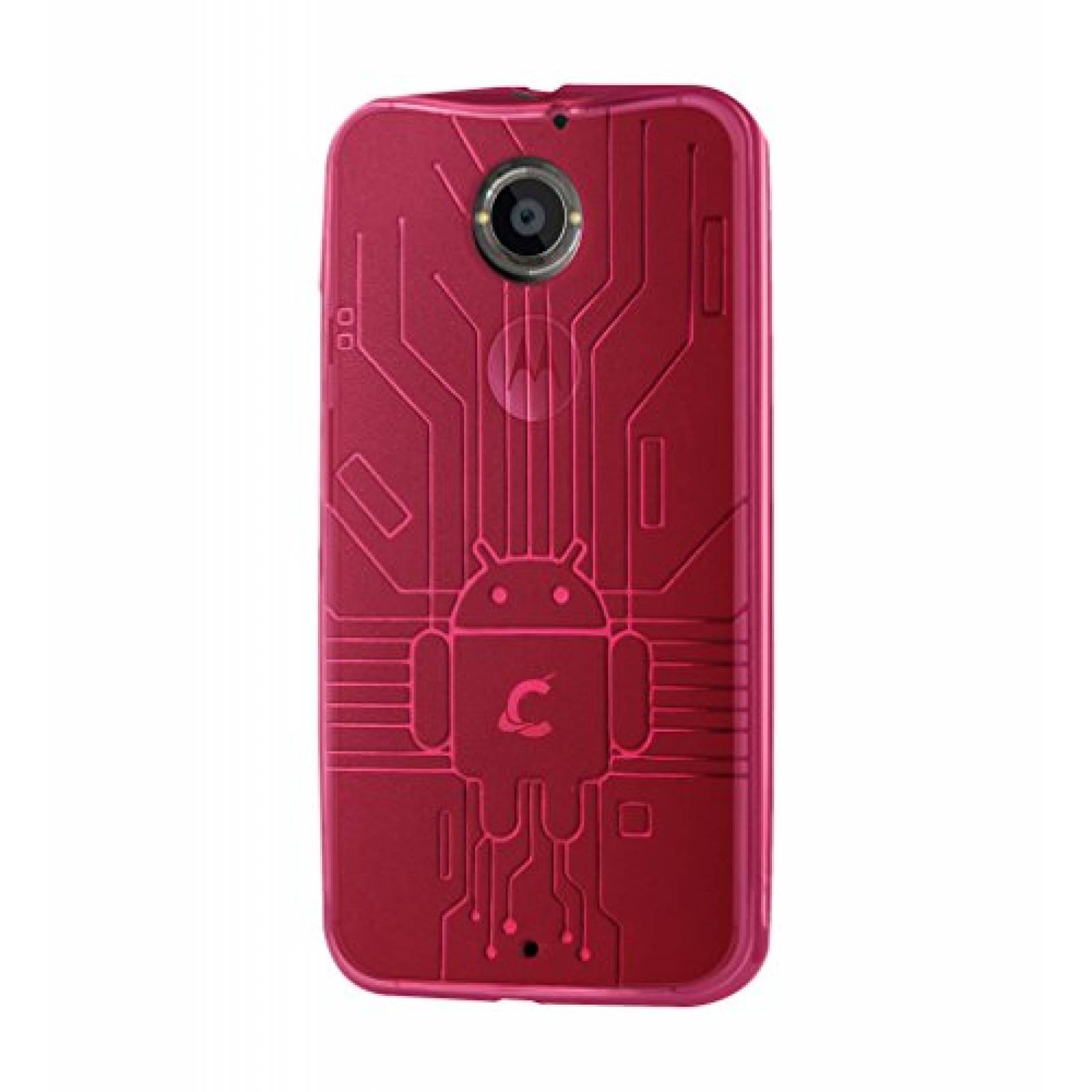 Funda Cruzerlite Bugdroid Circuit TPU Funda por Motorola Color Rosa