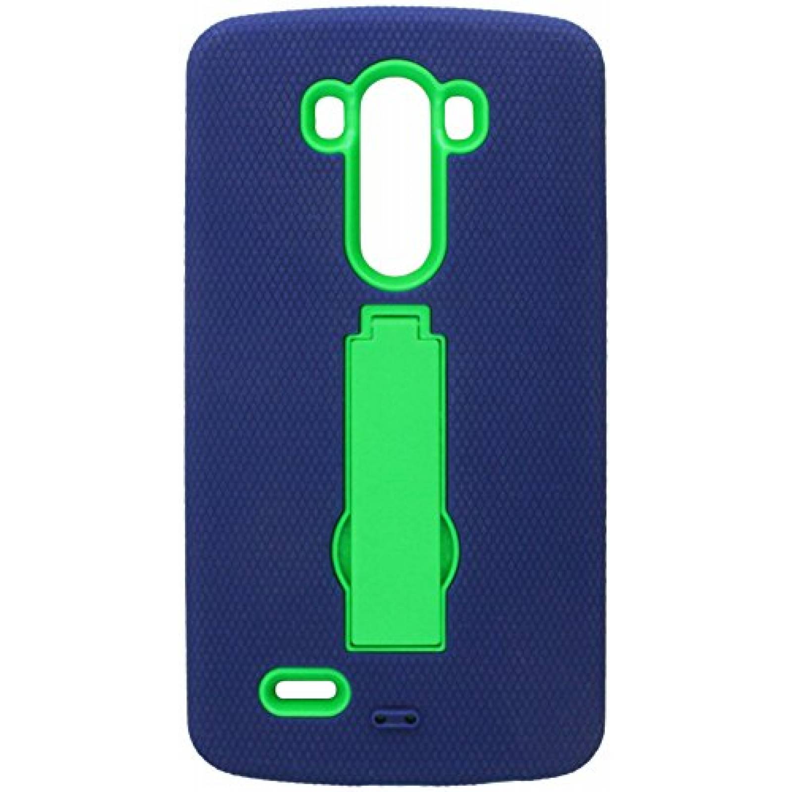 Funda Eagle Cell LG G3 - Funda híbrida con Soporte para Verde/Azul