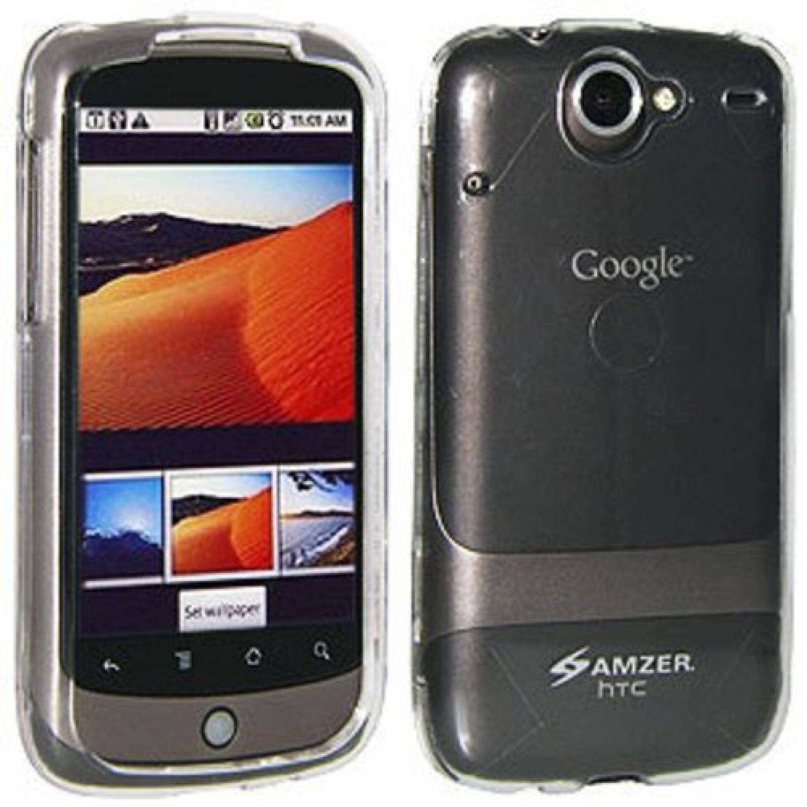 Funda Amzer Snap-On Crystal Hard Case for Google Nexus O ne - Clear