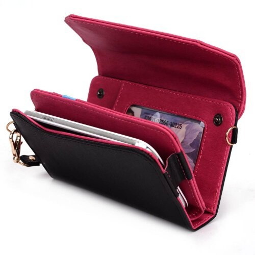 Funda Kroo Womens Clutch Wallet for Smart Phone with Sho nd Magenta