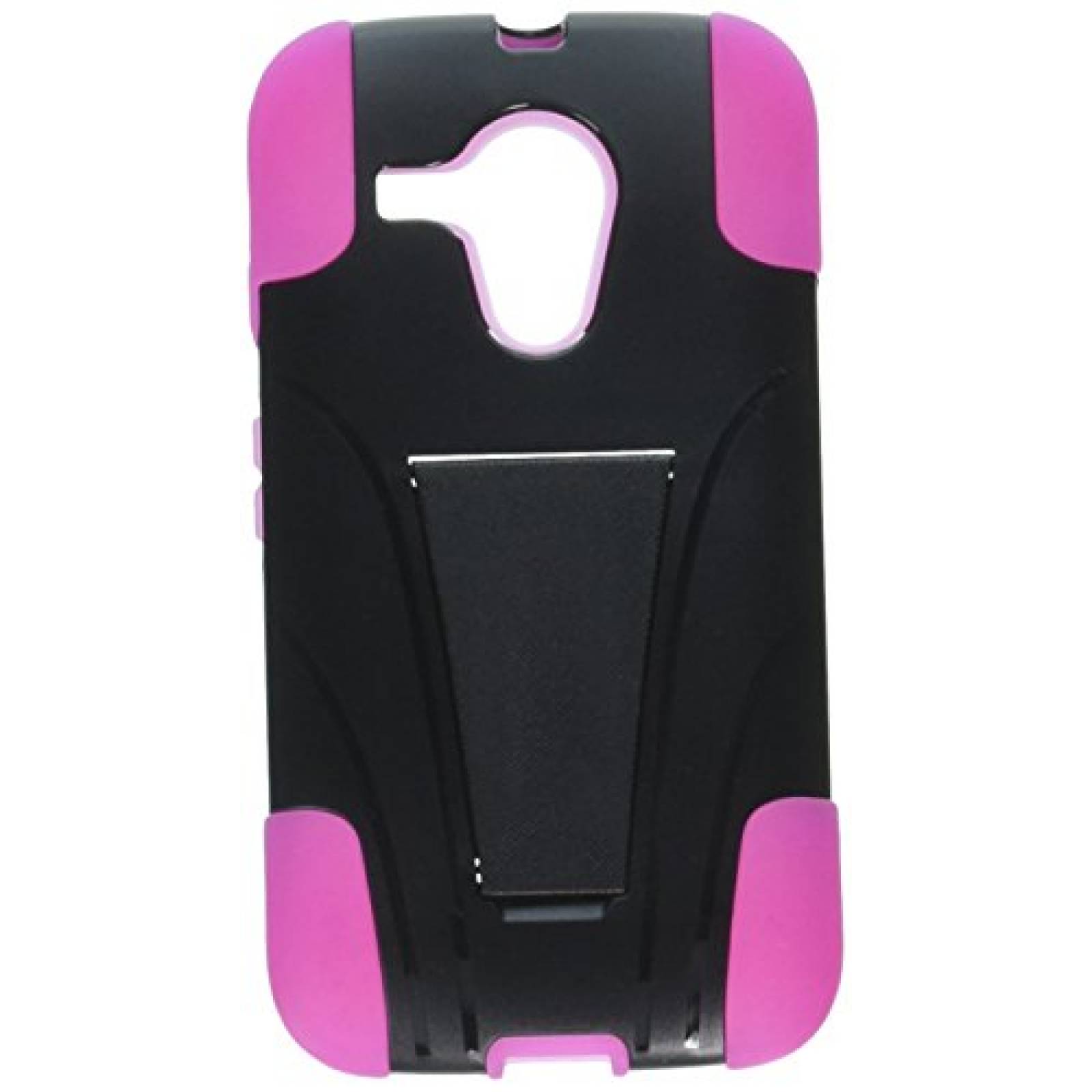 Funda Eagle Cell Hybrid Case with Y Stand for Motorola G Pink/Black