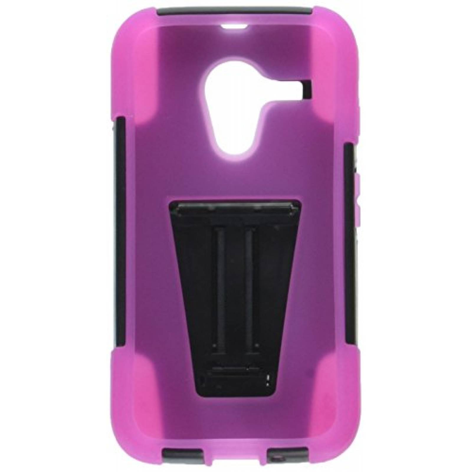 Funda Eagle Cell Hybrid Case with Y Stand for Motorola G Pink/Black