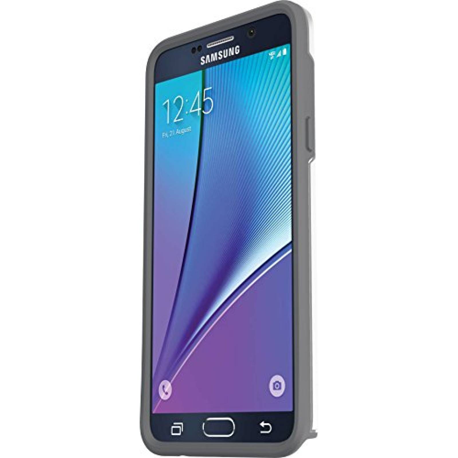 Funda Otterbox Symmetry Funda para Samsung Note 5, XXX- etal Gris)