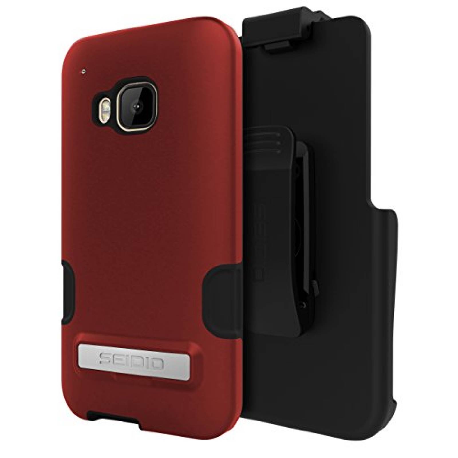 Funda Seidio Dilex Pro Case with Metal Kickstand and Hol Garnet Red