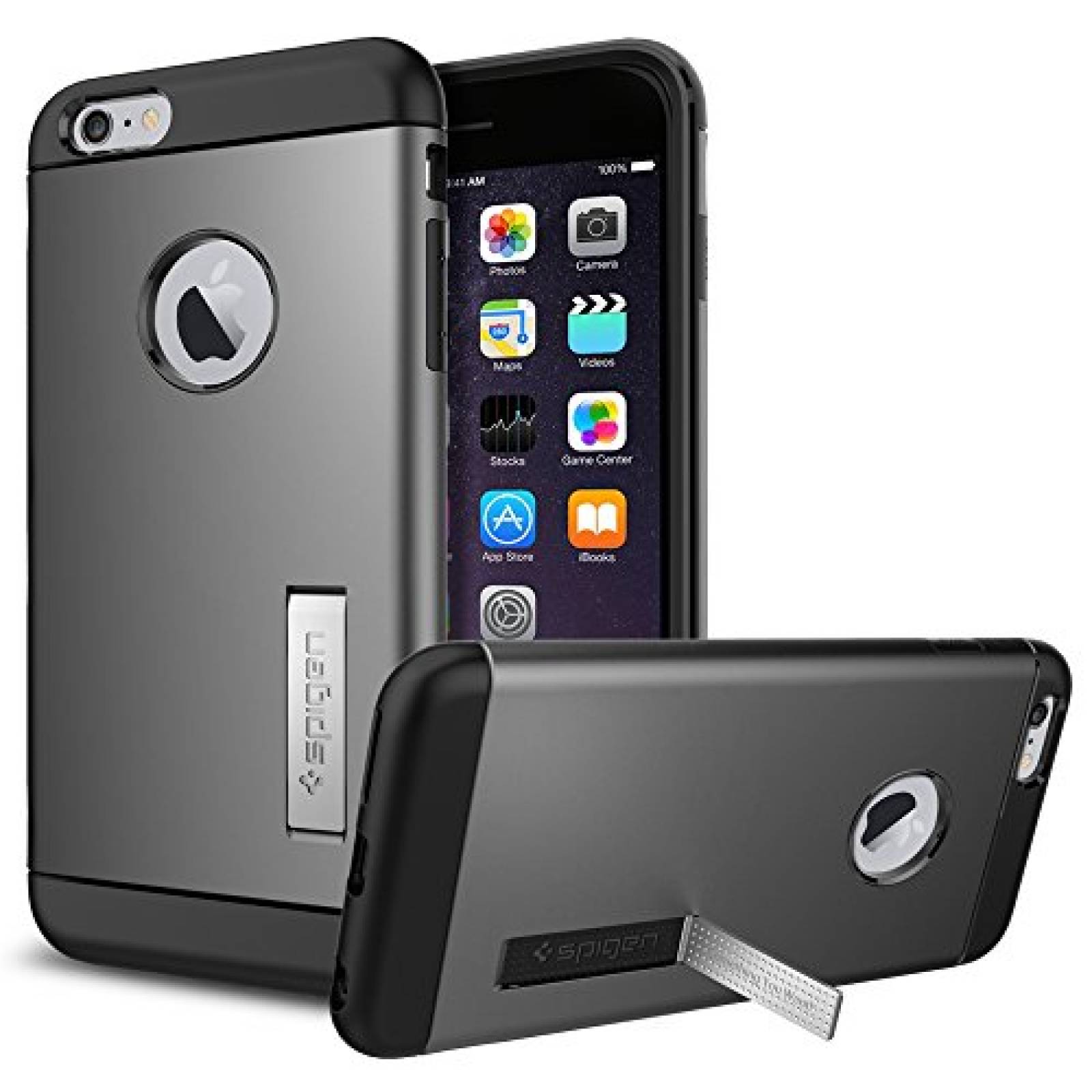 Funda Spigen SGP10905 Slim Armor Estucho para iPhone 6/6 s Obscuro)