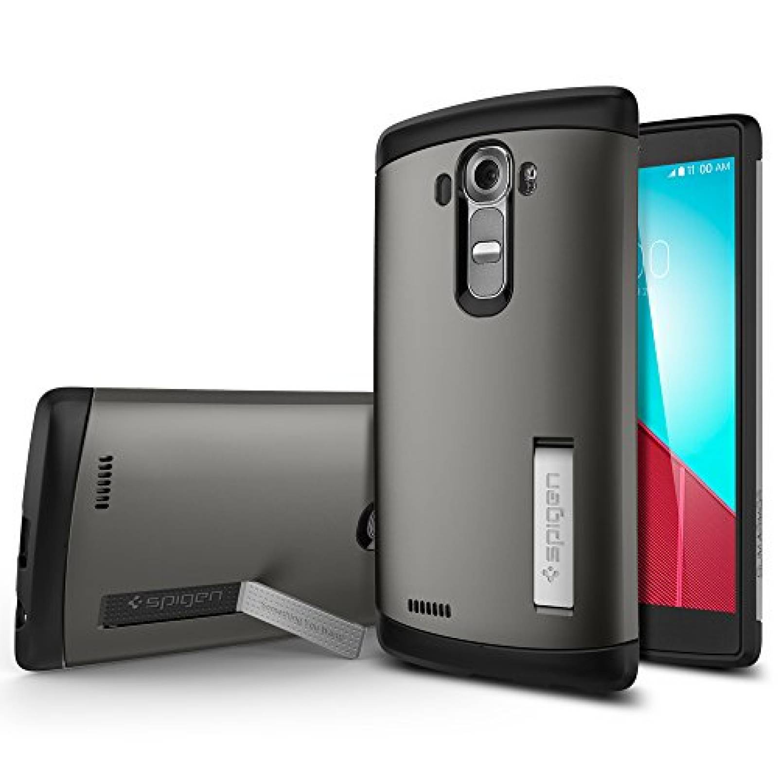 Funda Spigen Funda para LG G4, Slim Armor, con Air Cushi s Metálico