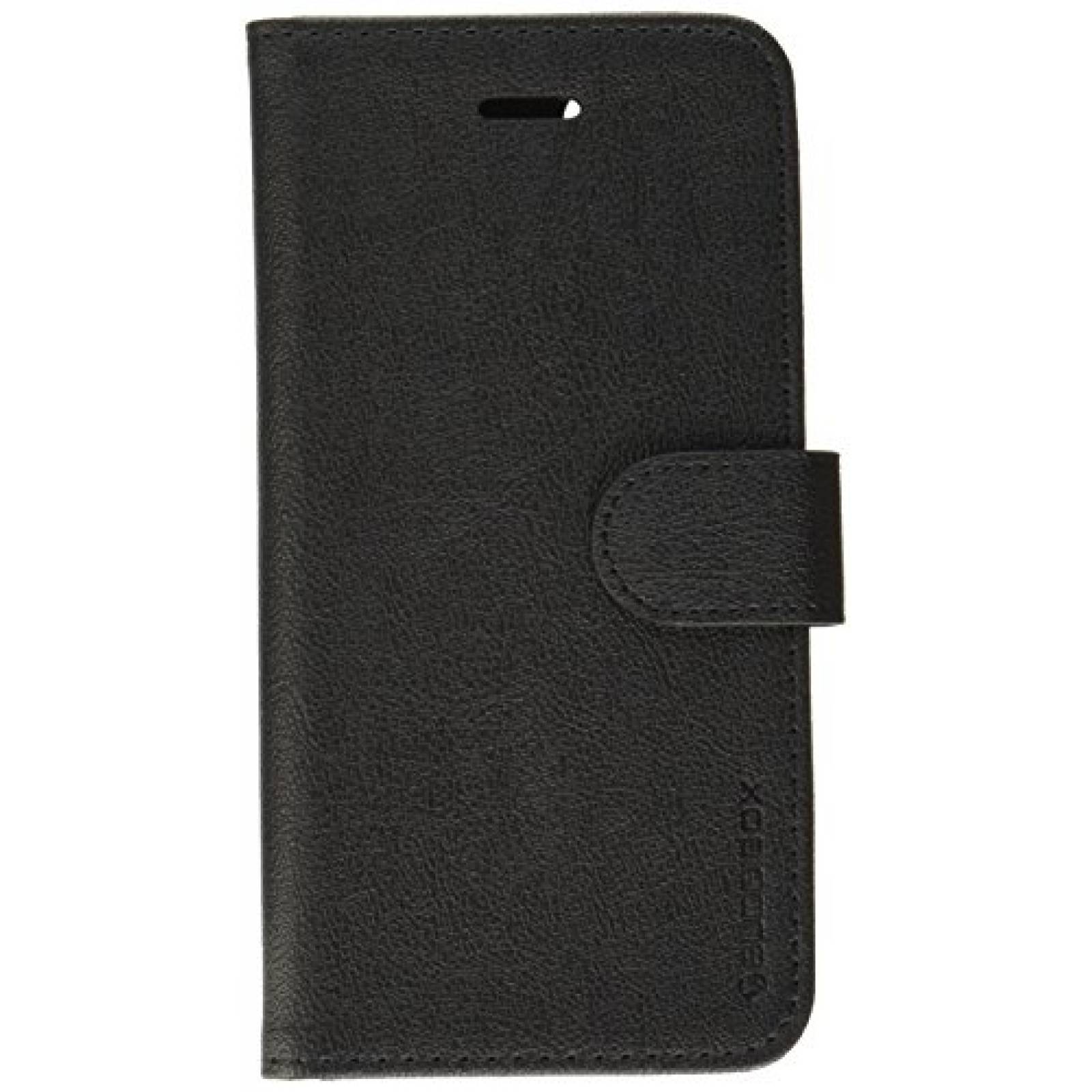 Funda BUDDIBOX iPhone 7 Case, [Wallet Case] Premium PU L ne (Black)