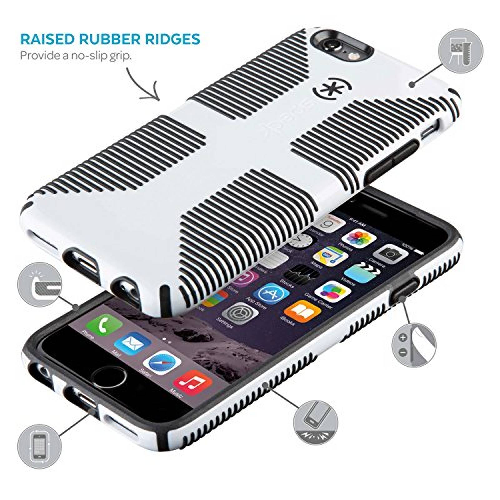 Funda Speck Products CandyShell Grip Case for iPhone 6/6 ickel Grey