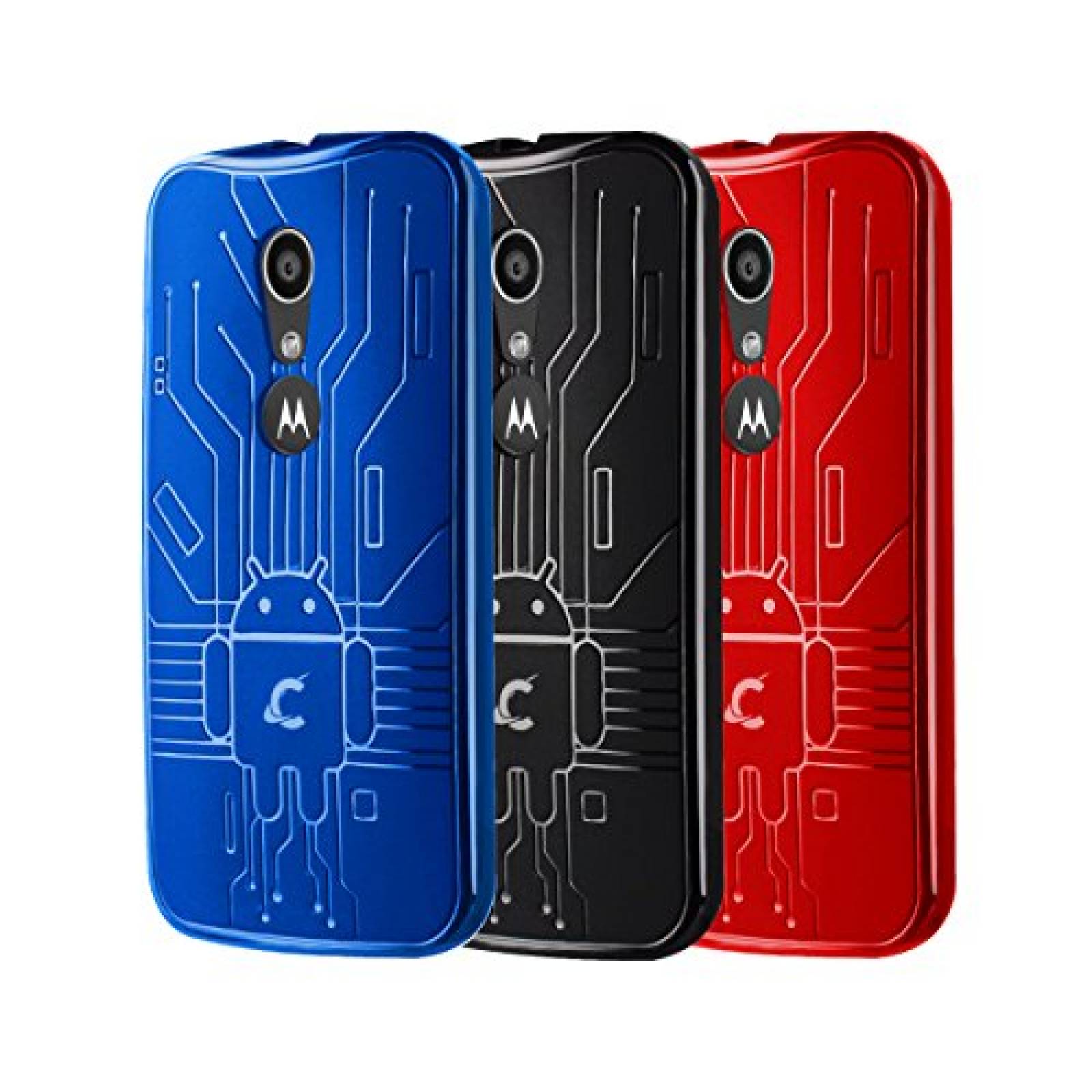 Funda Cruzerlite Caso Bugdroid Circuito Los Bloques de 3 Negro/Rojo