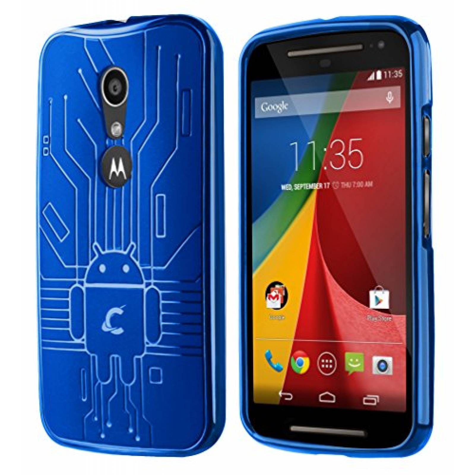 Funda Cruzerlite Caso Bugdroid Circuito Los Bloques de 3 Negro/Rojo