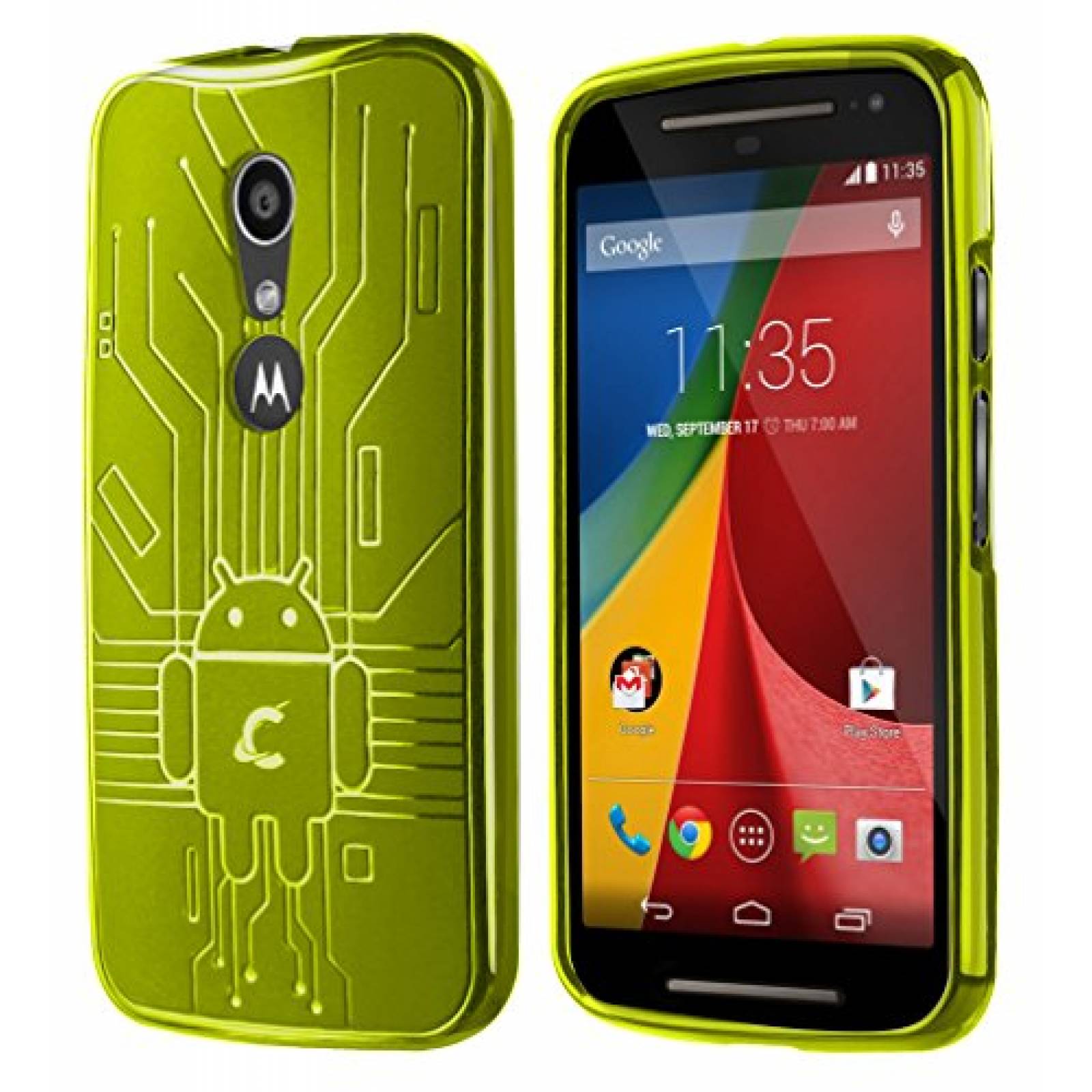 Funda Cruzerlite Caso Bugdroid Circuito Los Bloques de 3 Verde/Rosa