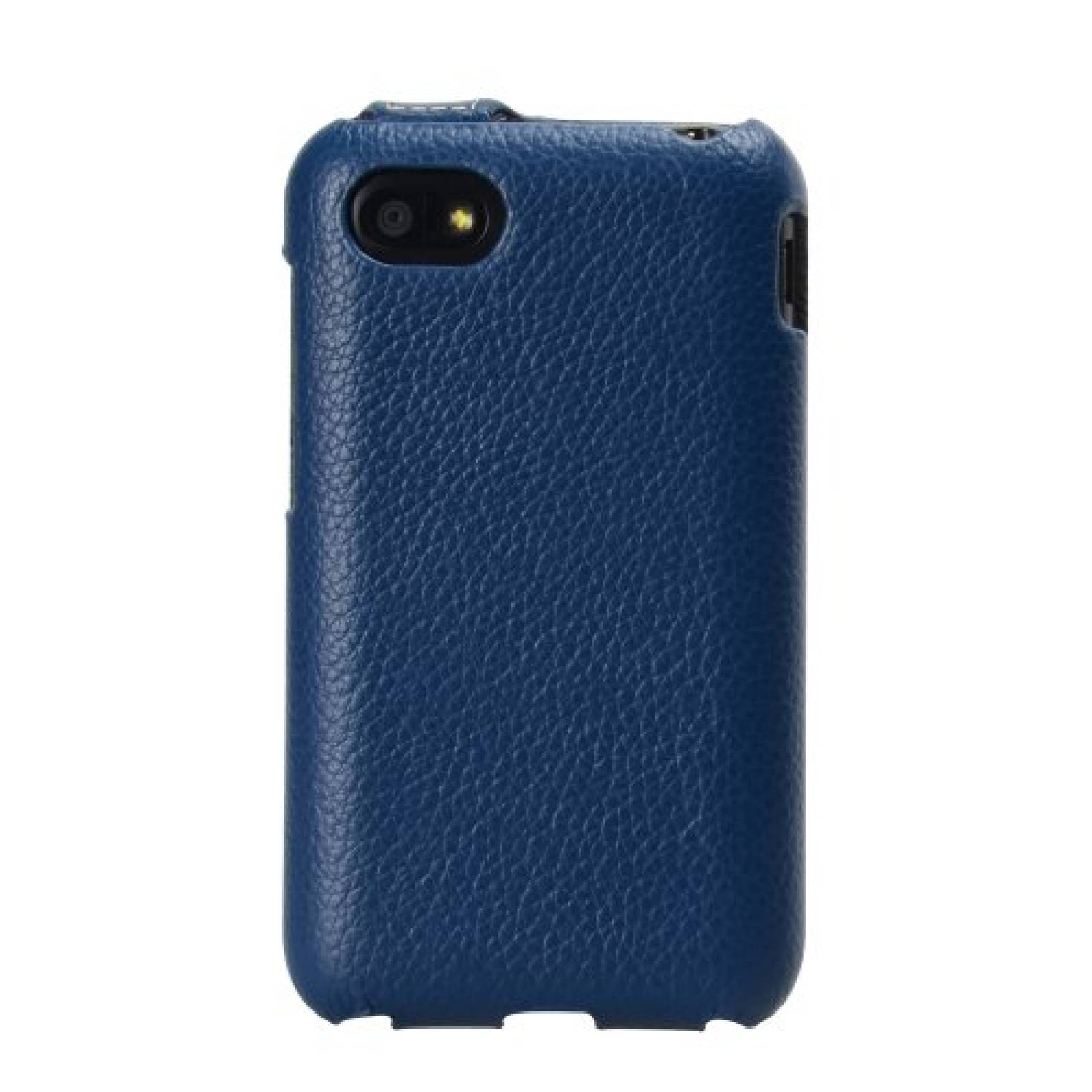 Funda melkco - Funda de Piel para Blackberry Q5 Jacka (f zul Oscuro