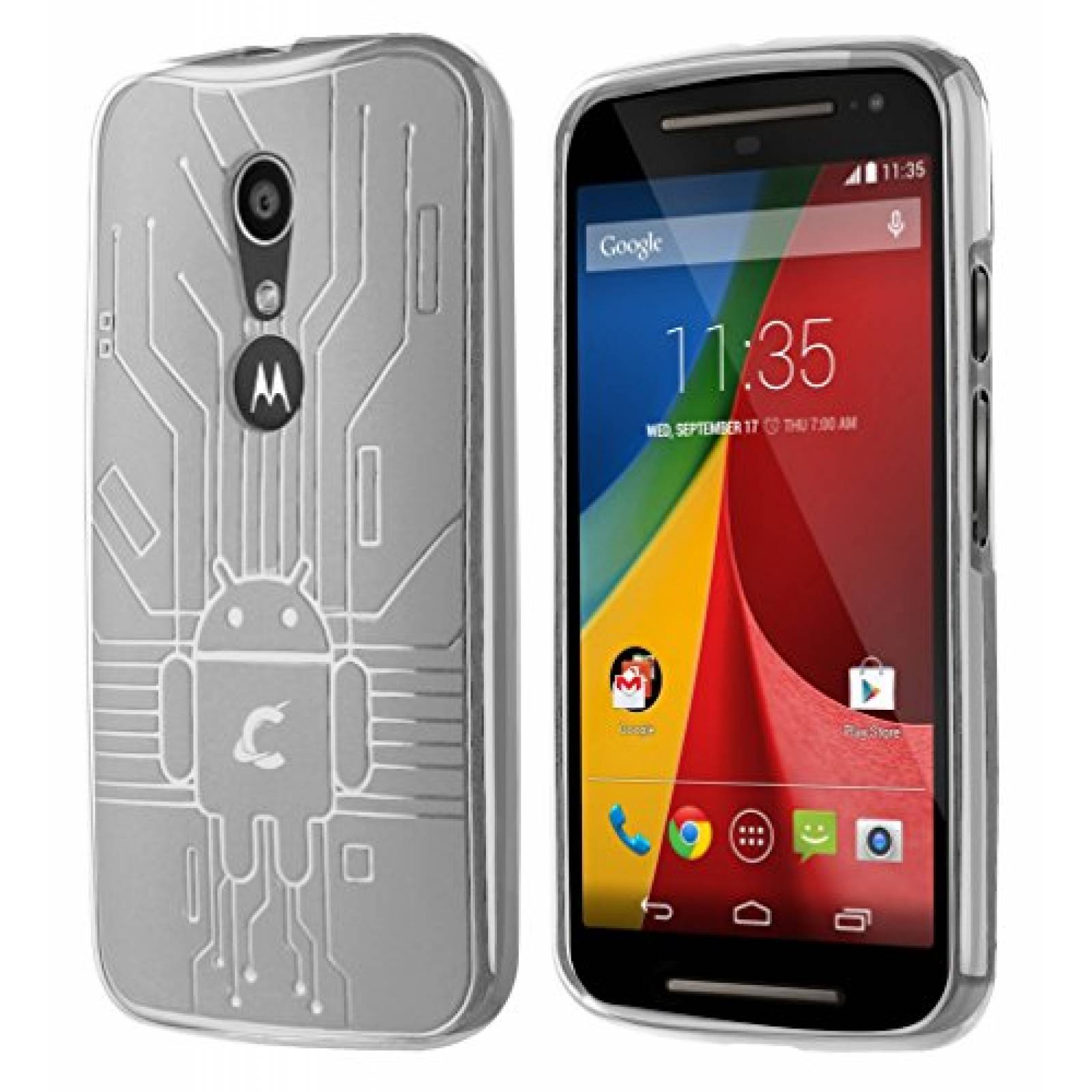 Funda Cruzerlite Caso Bugdroid Circuito Los Bloques de 3 Azul/Claro