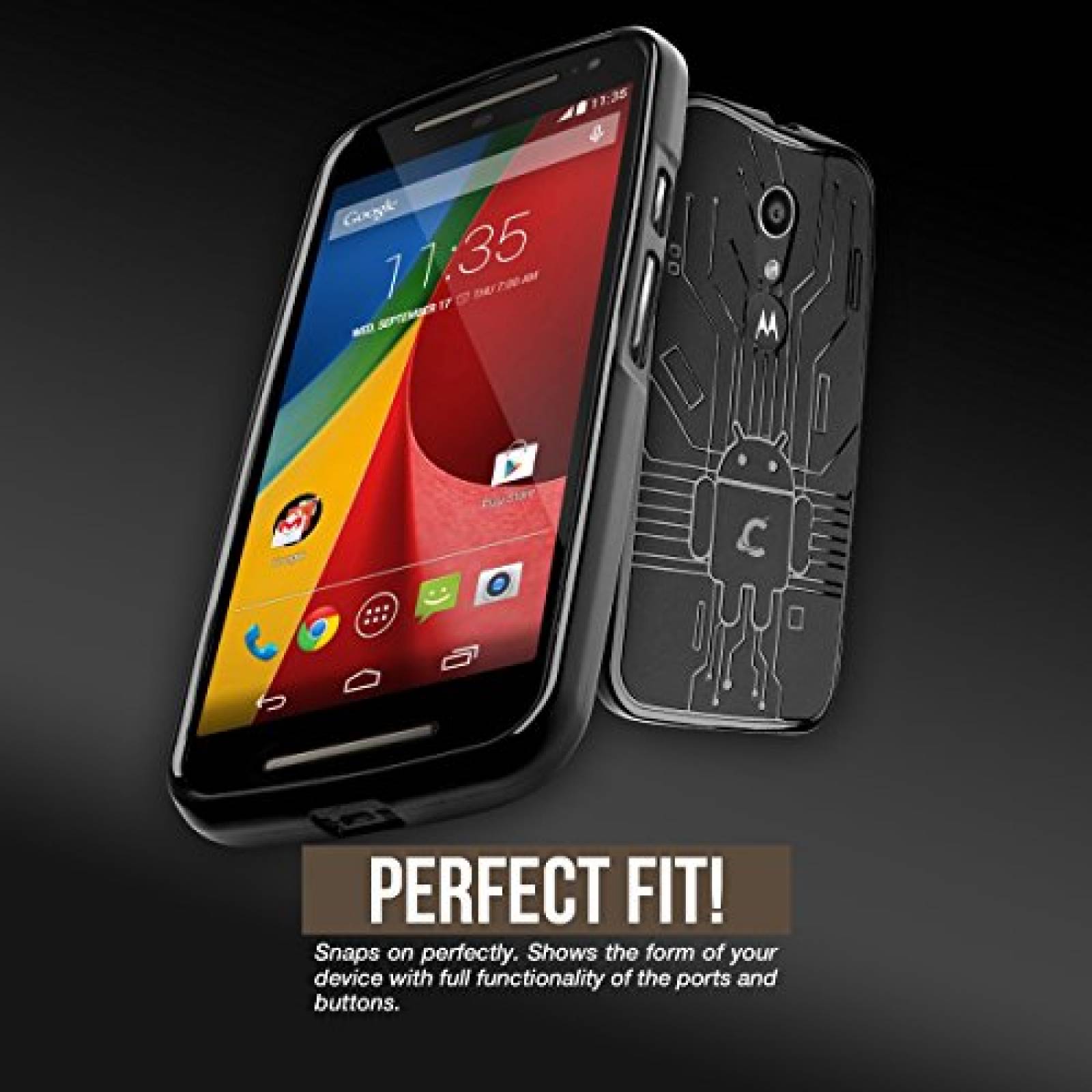 Funda Cruzerlite Caso Bugdroid Circuito Los Bloques de 3 Azul/Claro