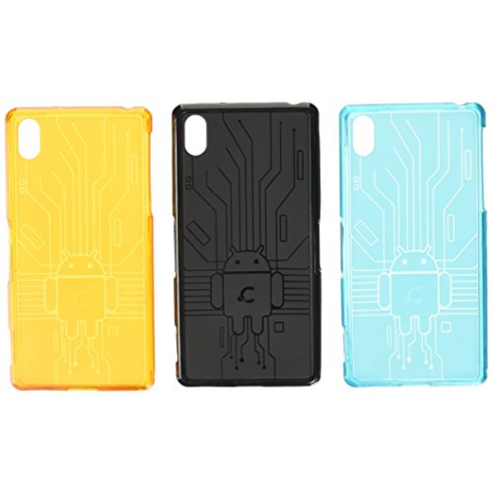 Funda Cruzerlite Caso Bugdroid Circuito Los Bloques de 3 ro/Naranja