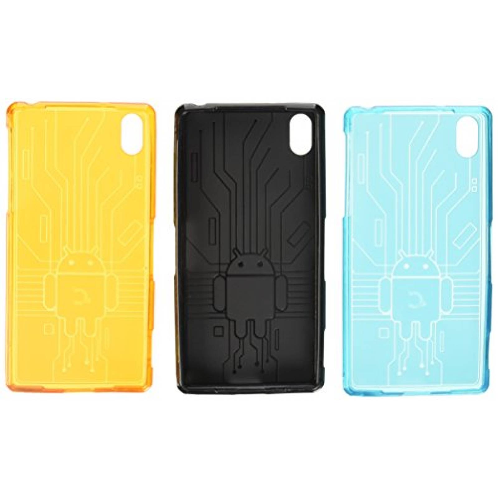 Funda Cruzerlite Caso Bugdroid Circuito Los Bloques de 3 ro/Naranja