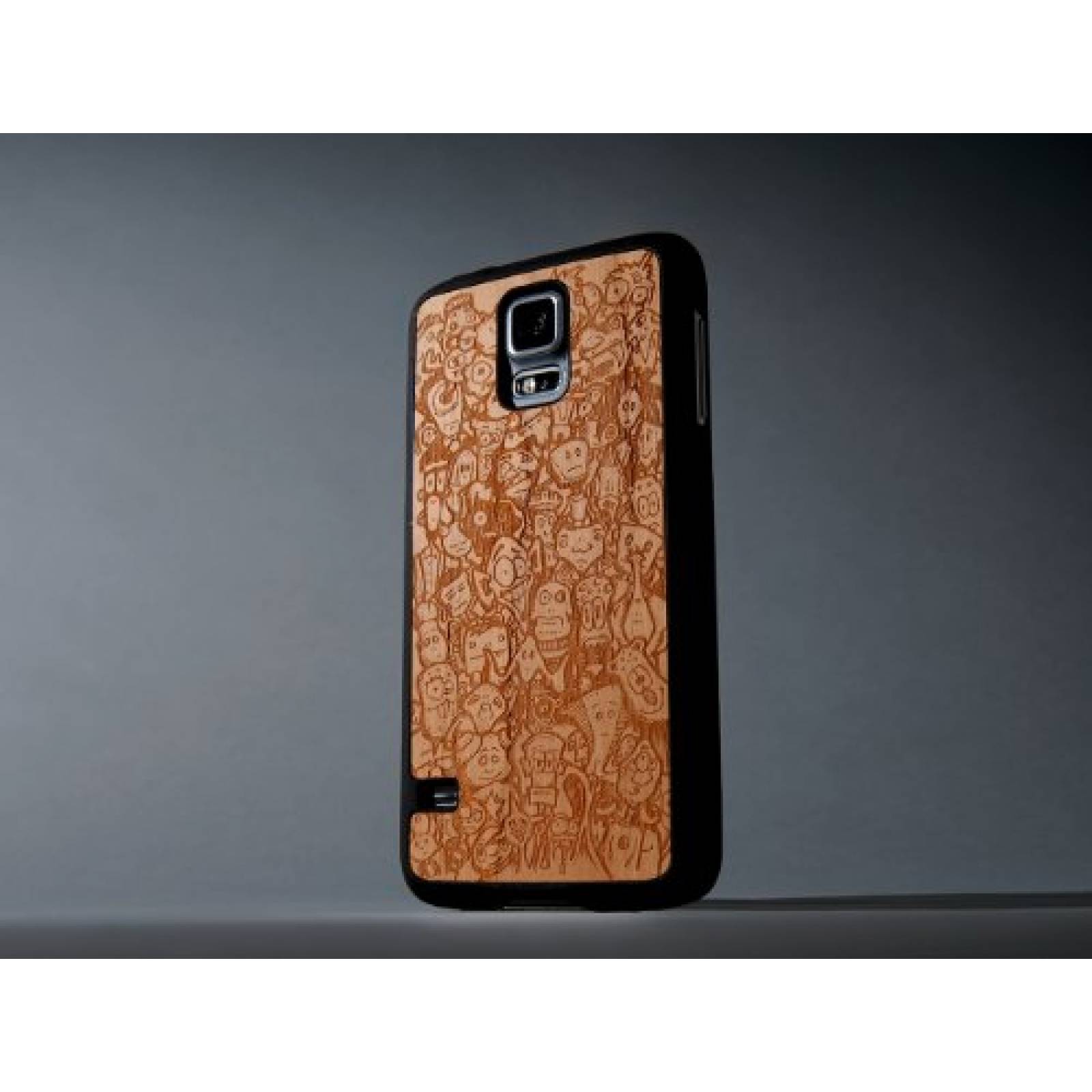 Funda Carved S5-BC1K-E-MSFT Case for Samsung Galaxy S5, y Augiewan