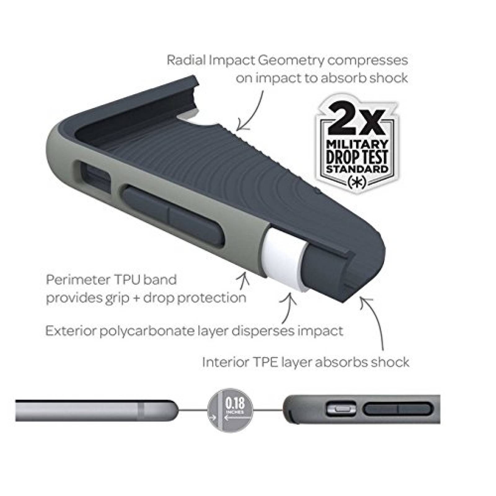 Funda Speck Products Mighty Shell con Estuche de Placa F de Fábrica