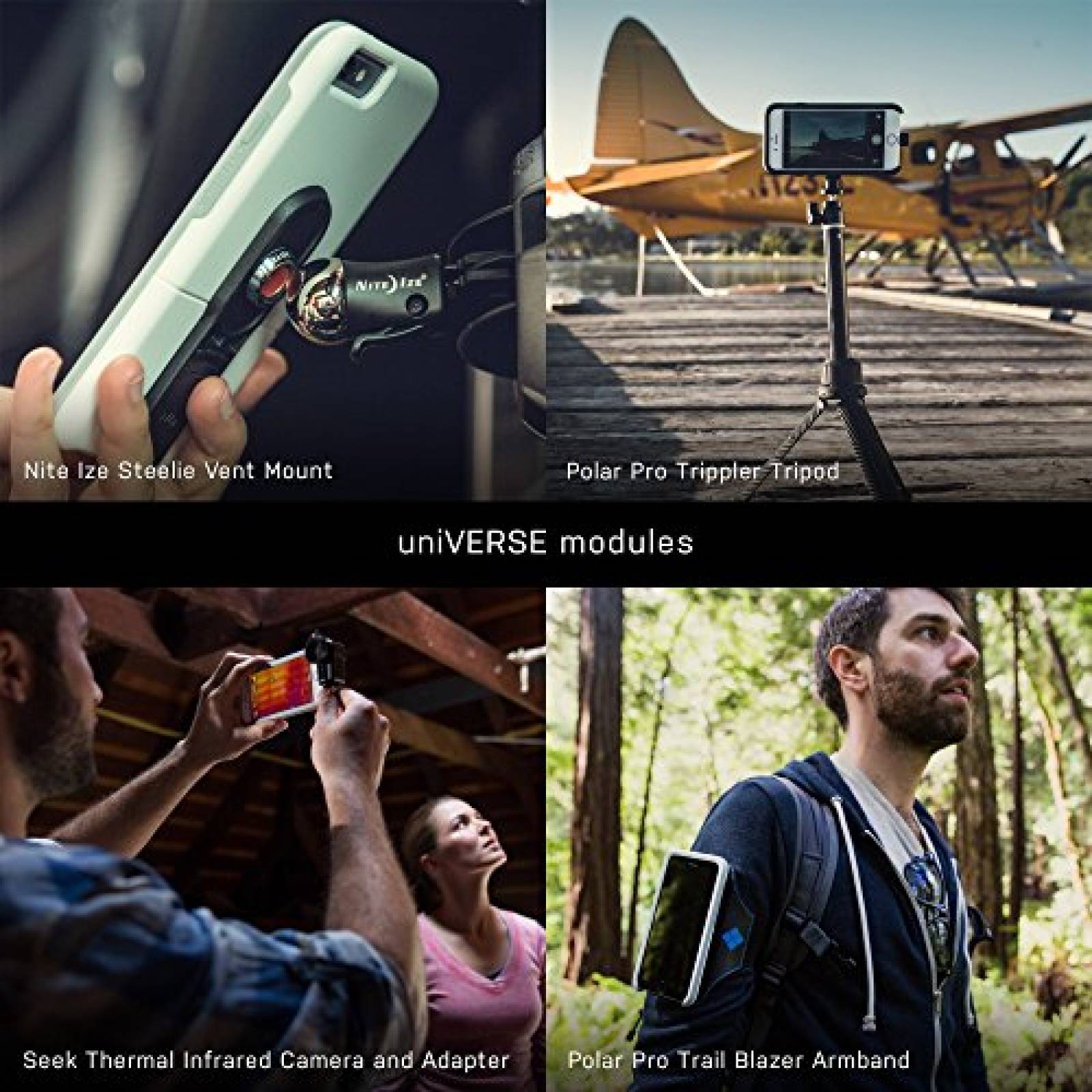 Funda Otterbox Universe iPhone 6/6s Module Case - Retail ite/Sleet)