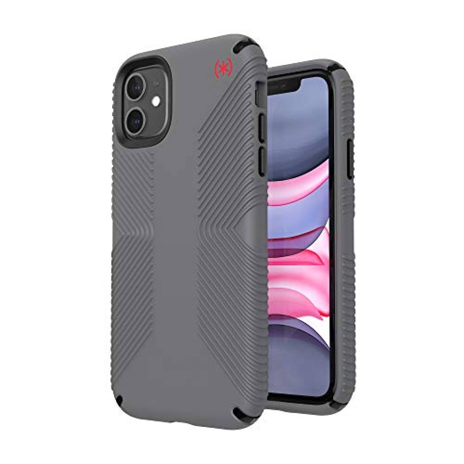 Funda Speck Products Presidio2 - Funda para iPhone 11, C Negro/Rojo