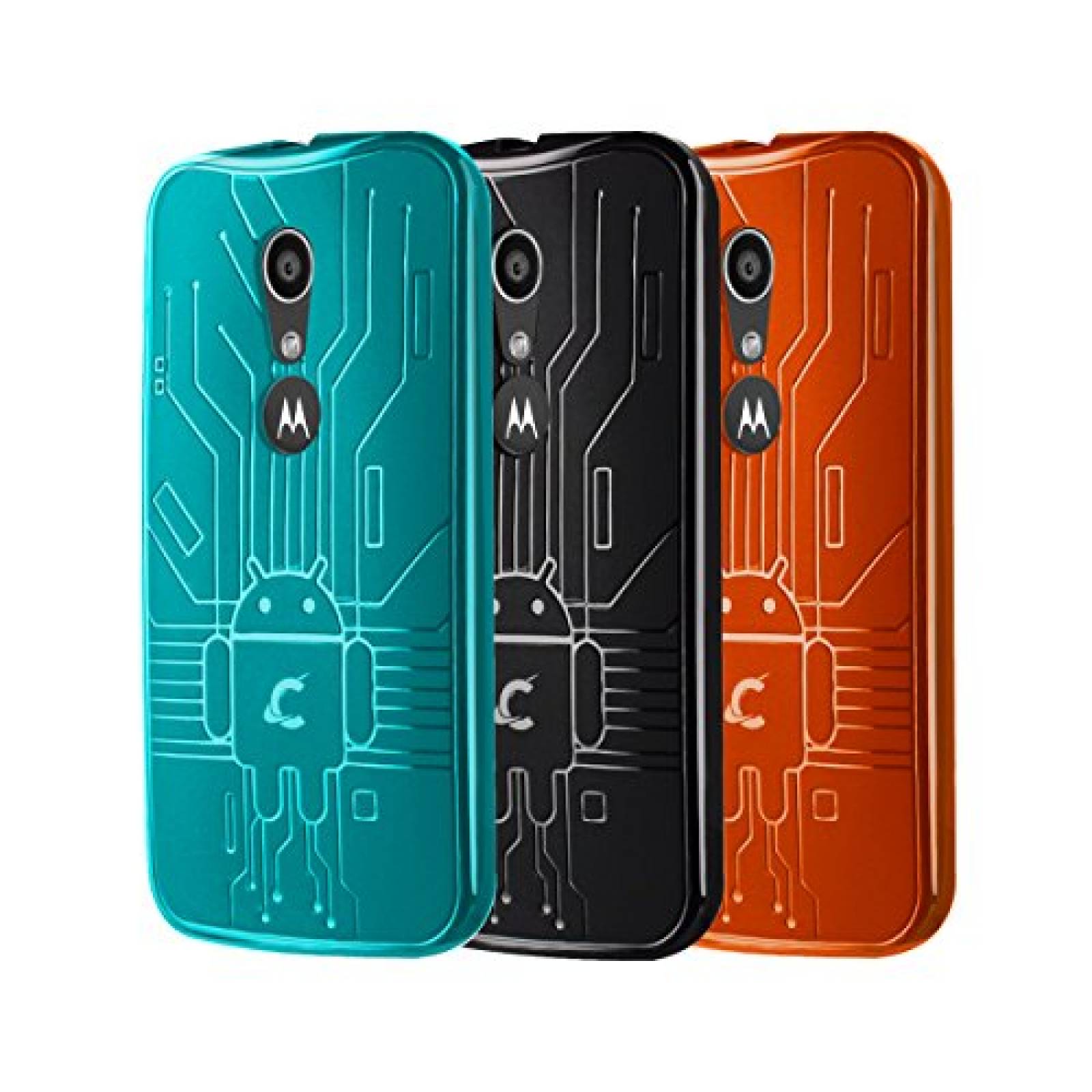 Funda Cruzerlite Caso Bugdroid Circuito Los Bloques de 3 ro/Naranja