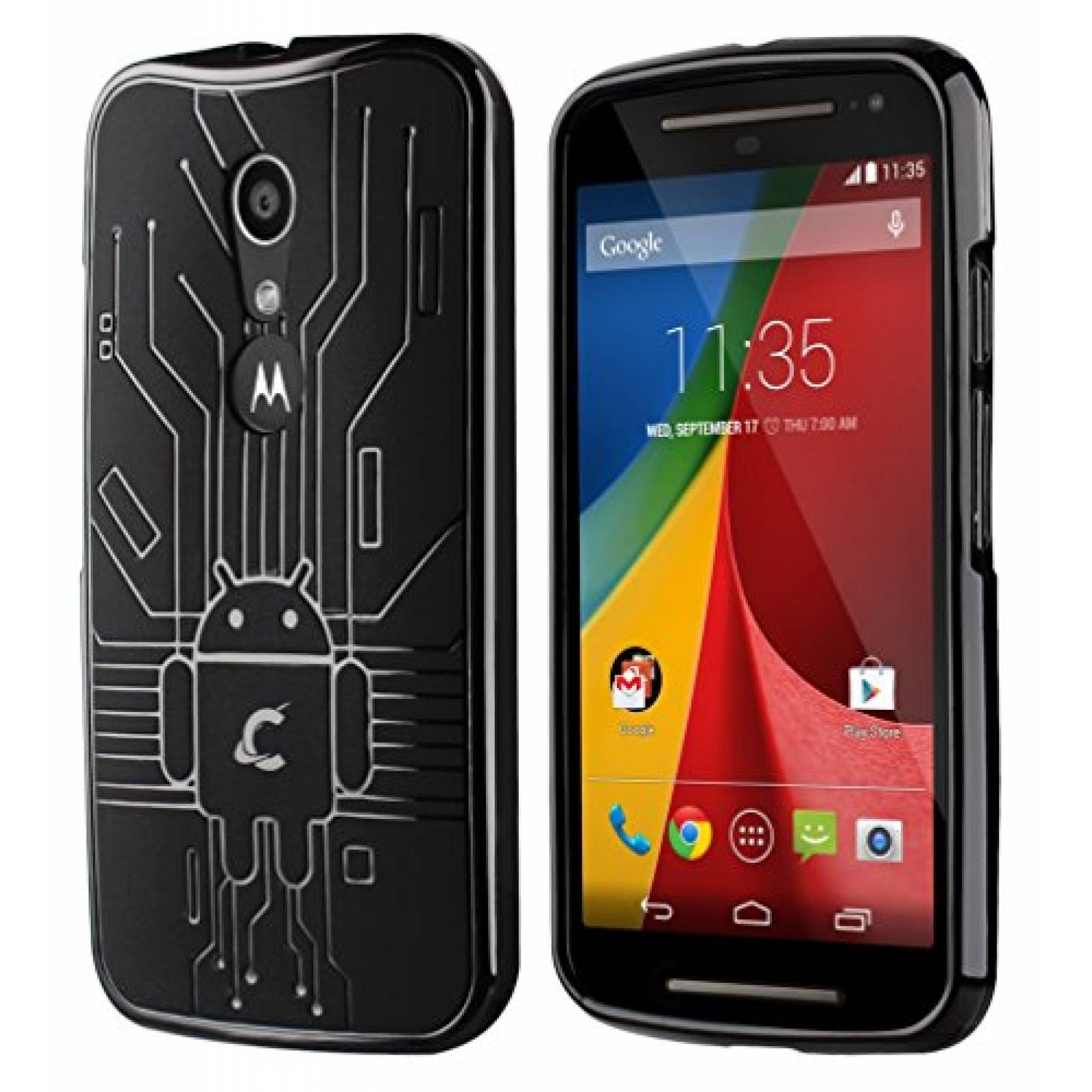 Funda Cruzerlite Caso Bugdroid Circuito Los Bloques de 3 ro/Naranja